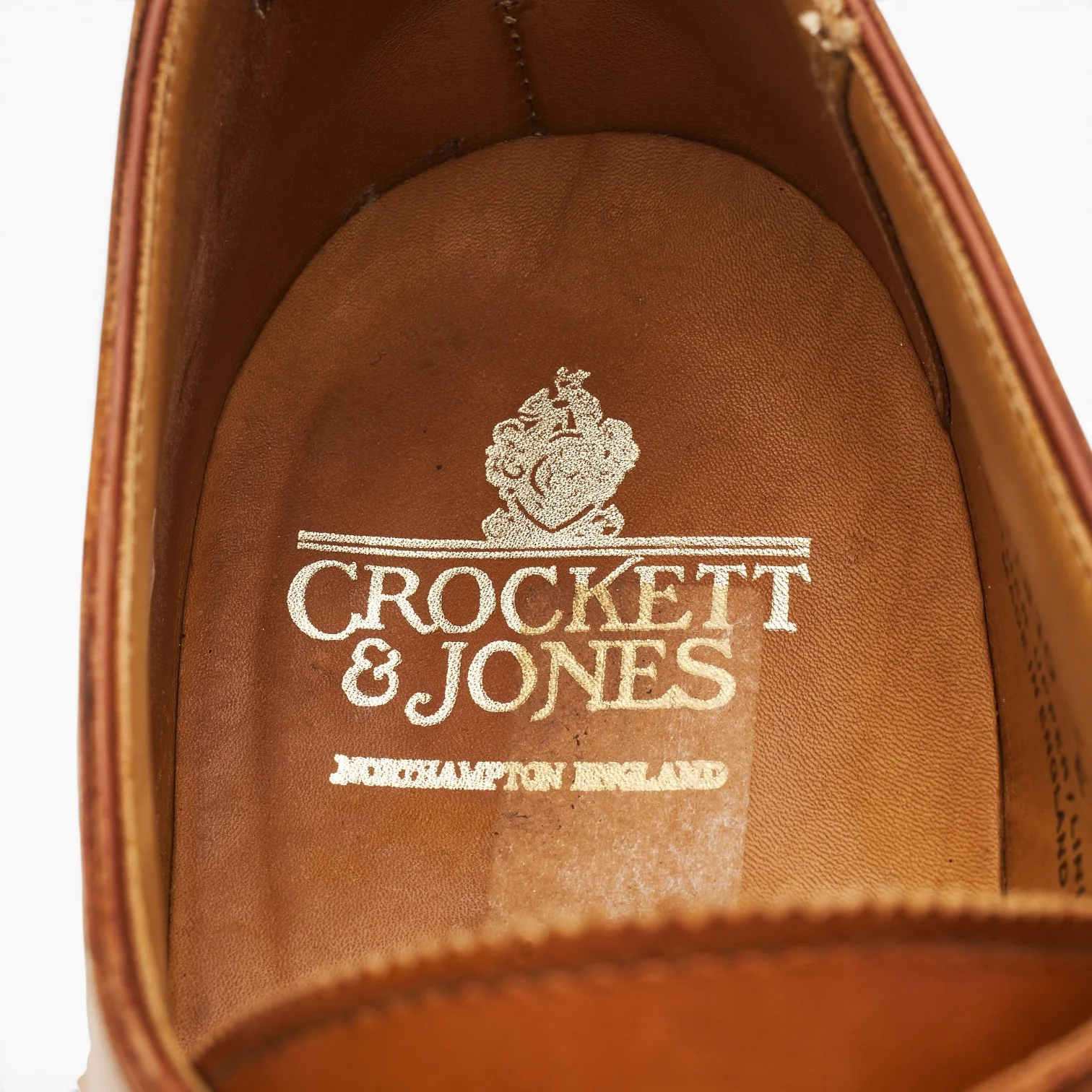 'Gilbert' Tan Brown leather Derby UK 10 E - Image 6