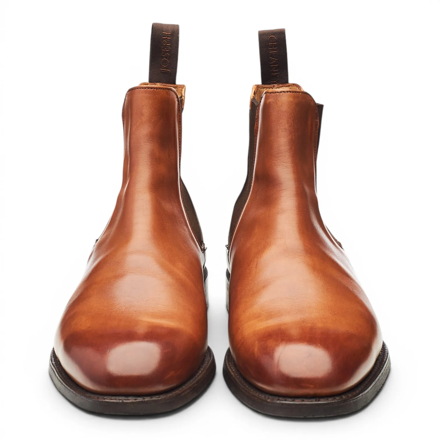 'Godfrey' Tan Brown Leather Chelsea Boots UK 9 G - Image 2