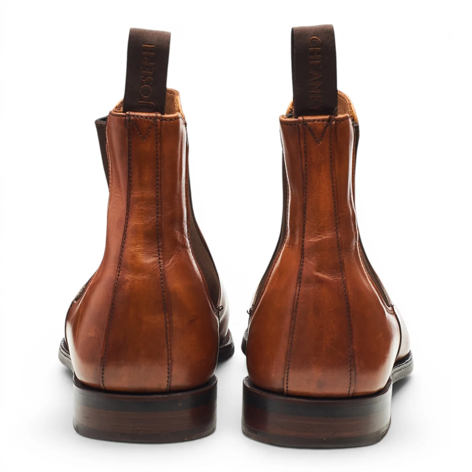 'Godfrey' Tan Brown Leather Chelsea Boots UK 9 G - Image 4