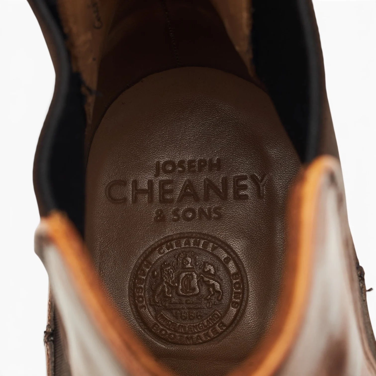 'Godfrey' Tan Brown Leather Chelsea Boots UK 9 G - Image 6