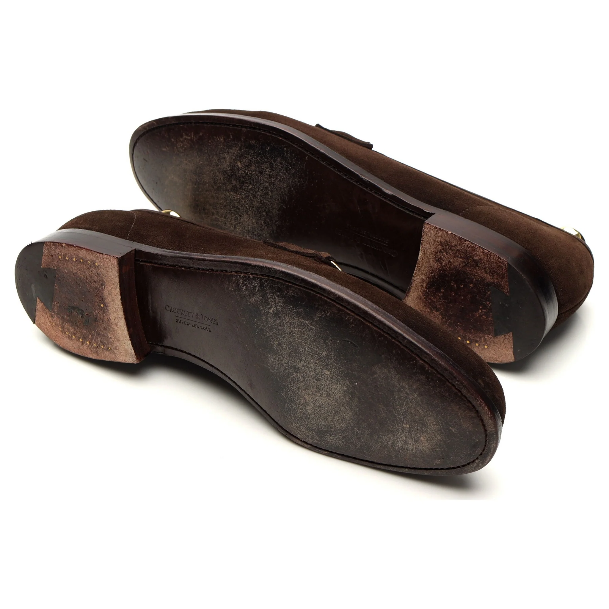 'Goldman' Dark Brown Suede Horse-bit Loafer UK 9 E - Image 5