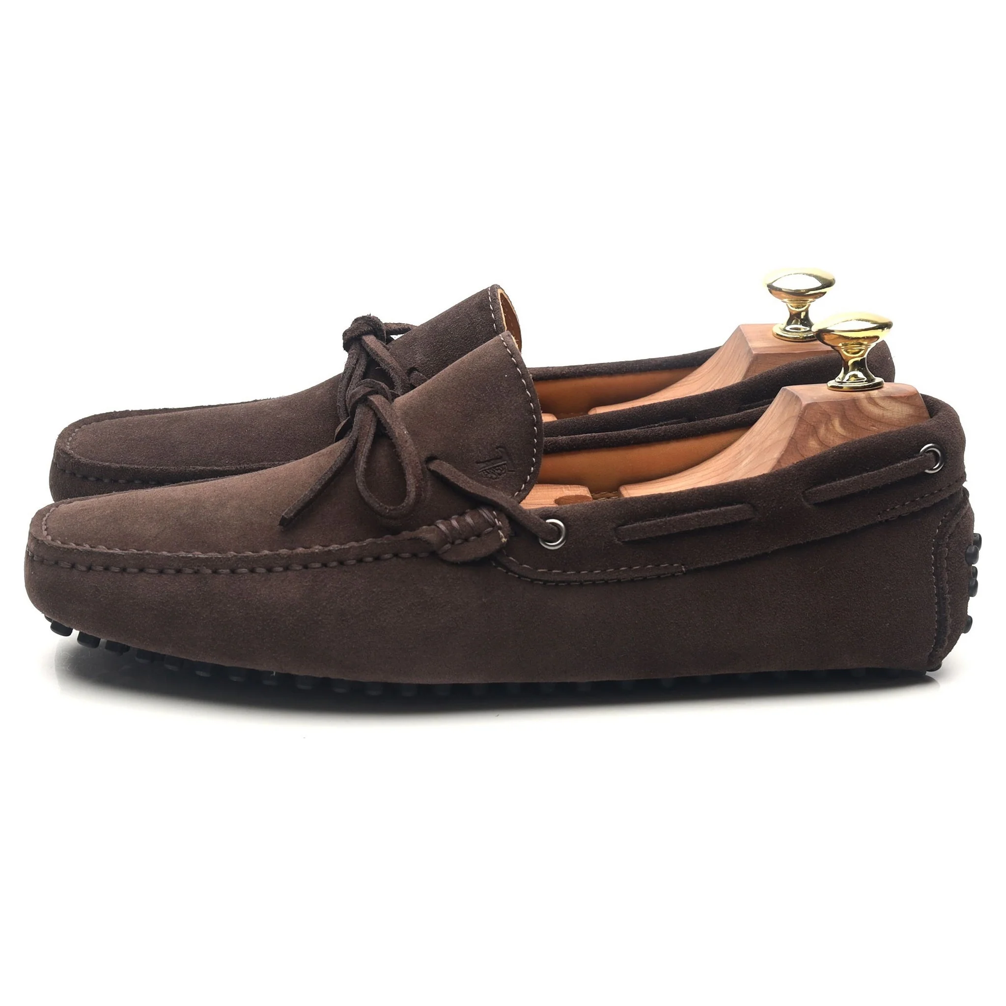 Gommino Brown Suede Driving Loafers UK 9 - Image 2