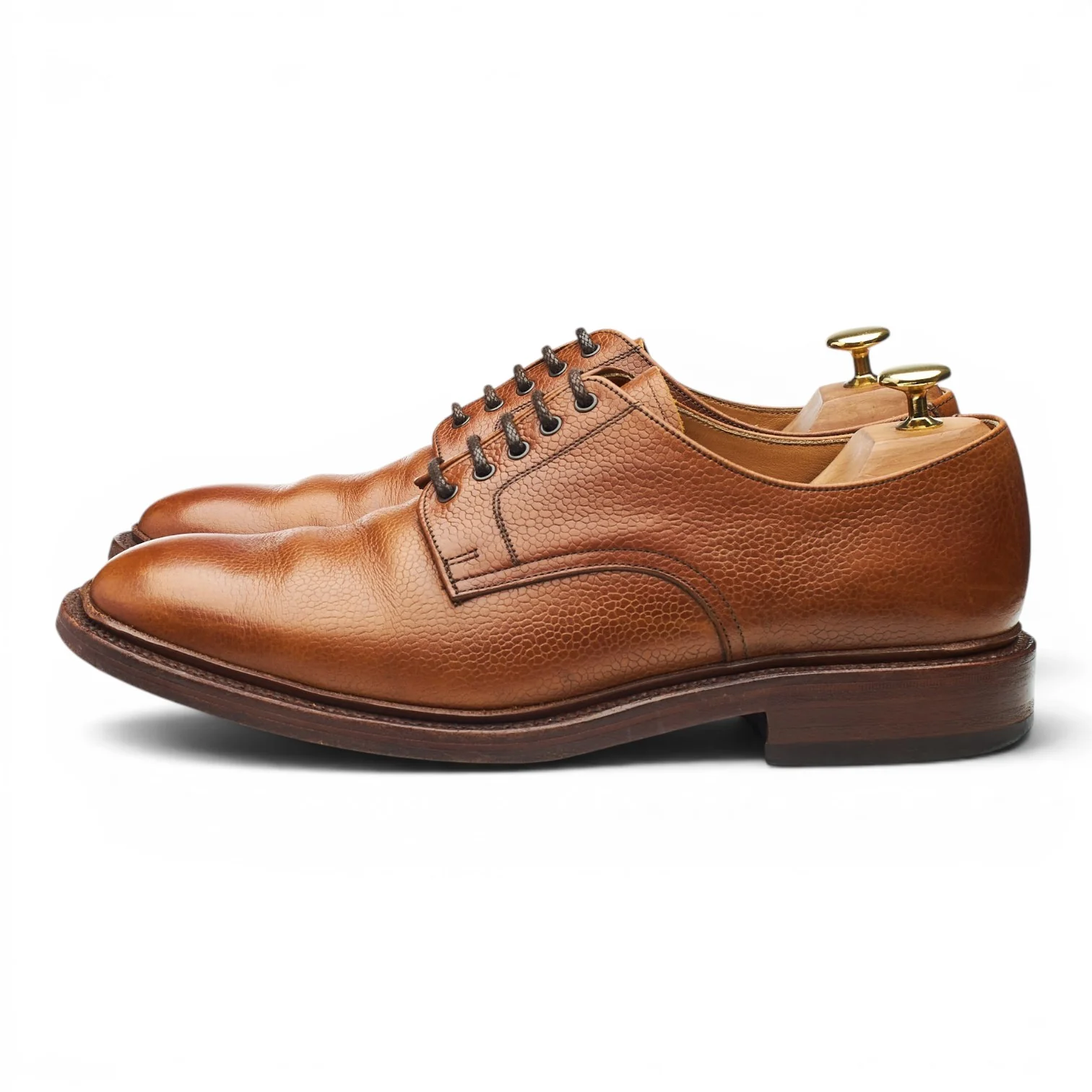 'Goodwood 2' Tan Brown Grain Leather UK 8.5 F - Image 3