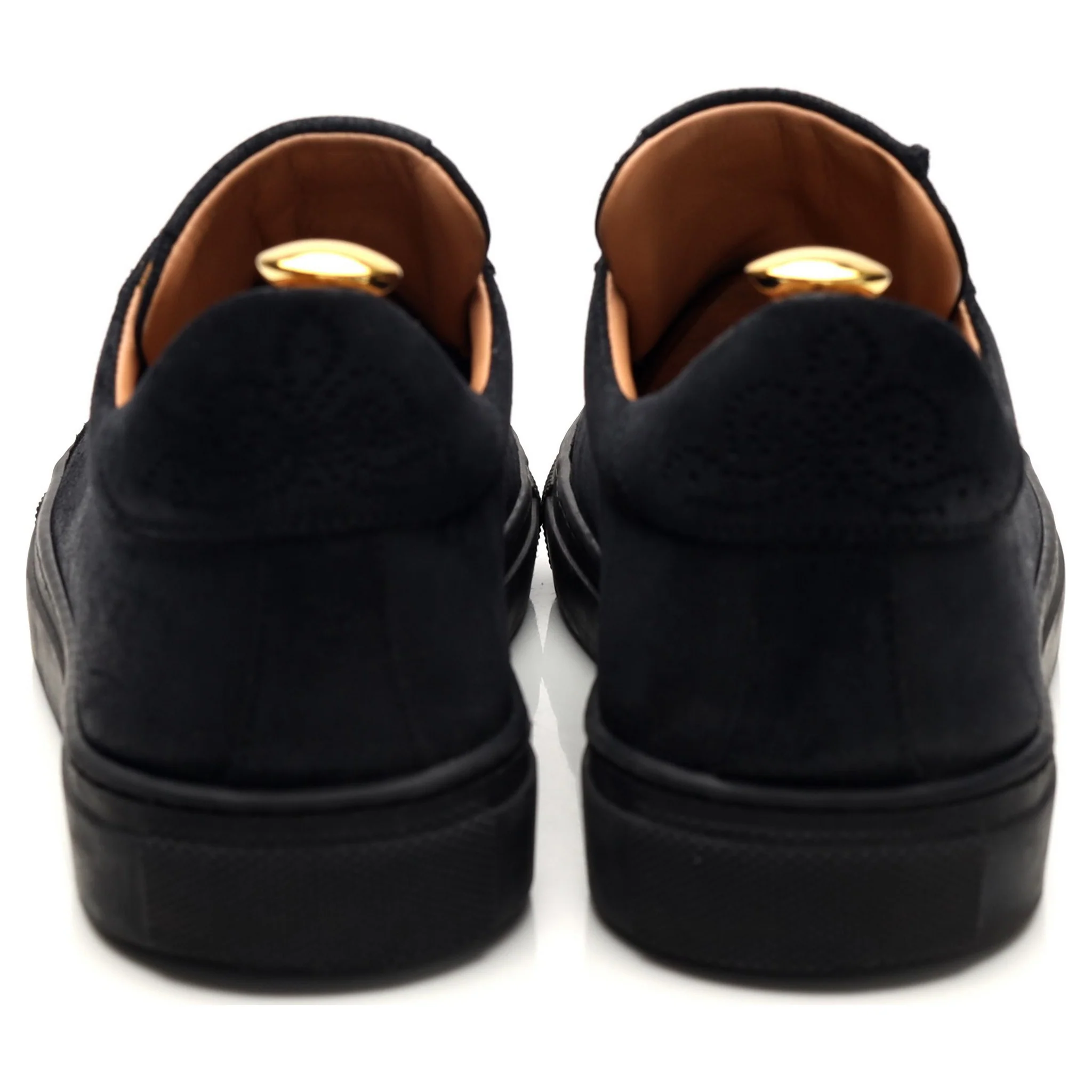 Goral 'Kelham' Black Waxy Leather Sneakers UK 10 F - Image 4