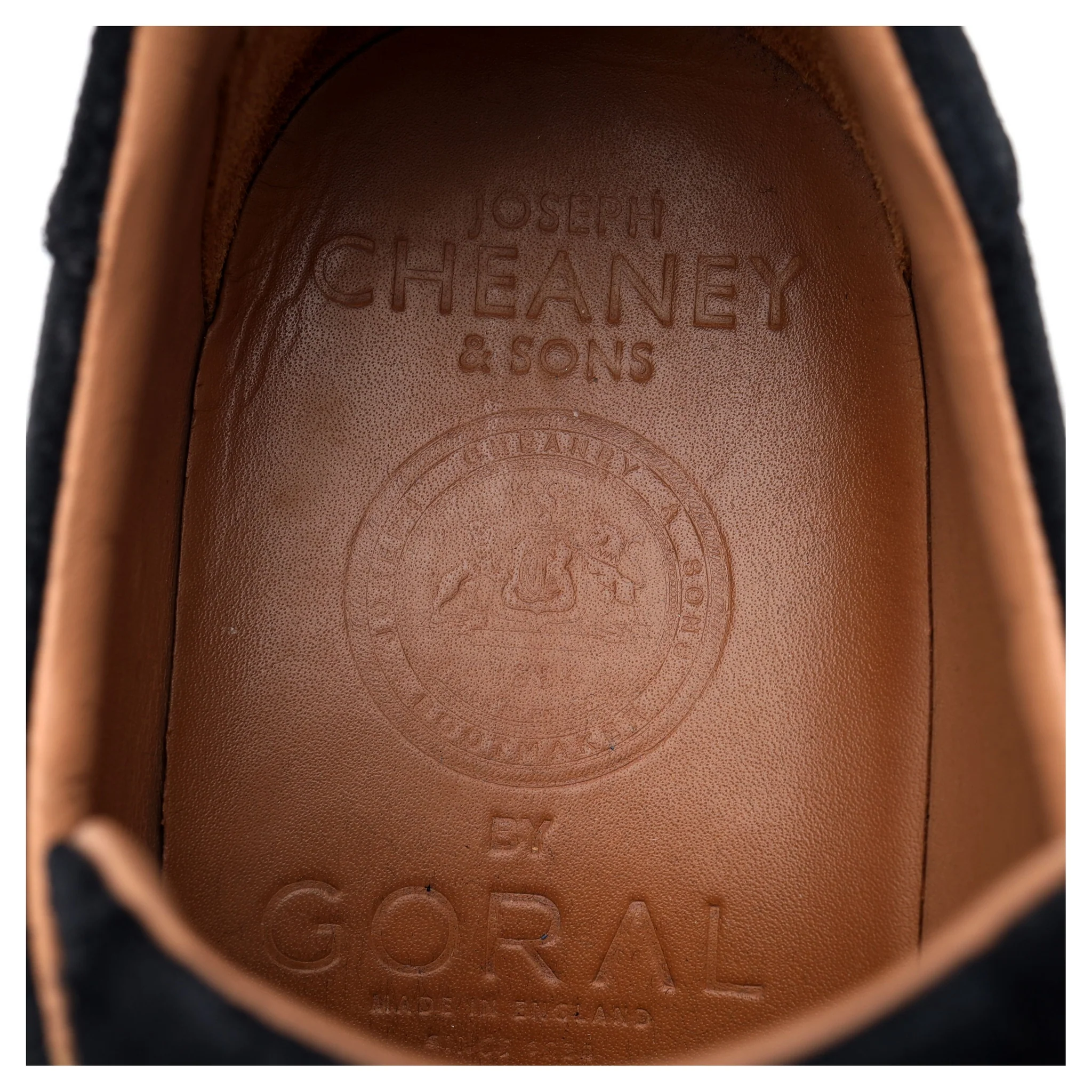 Goral 'Kelham' Black Waxy Leather Sneakers UK 10 F - Image 6
