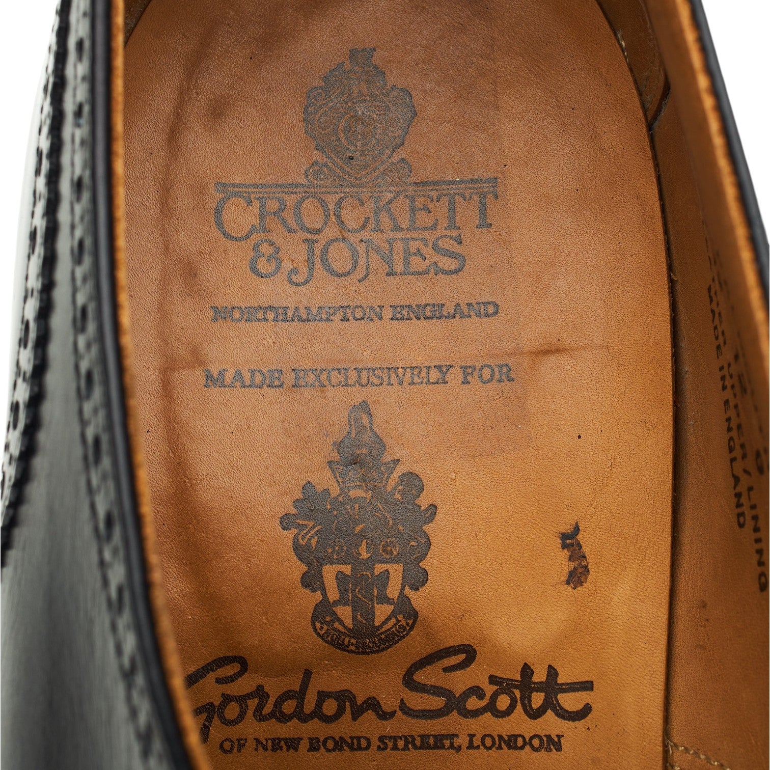 Gordon Scott 'Falmouth' Black Leather Oxford Brogues UK 12 G - Image 6