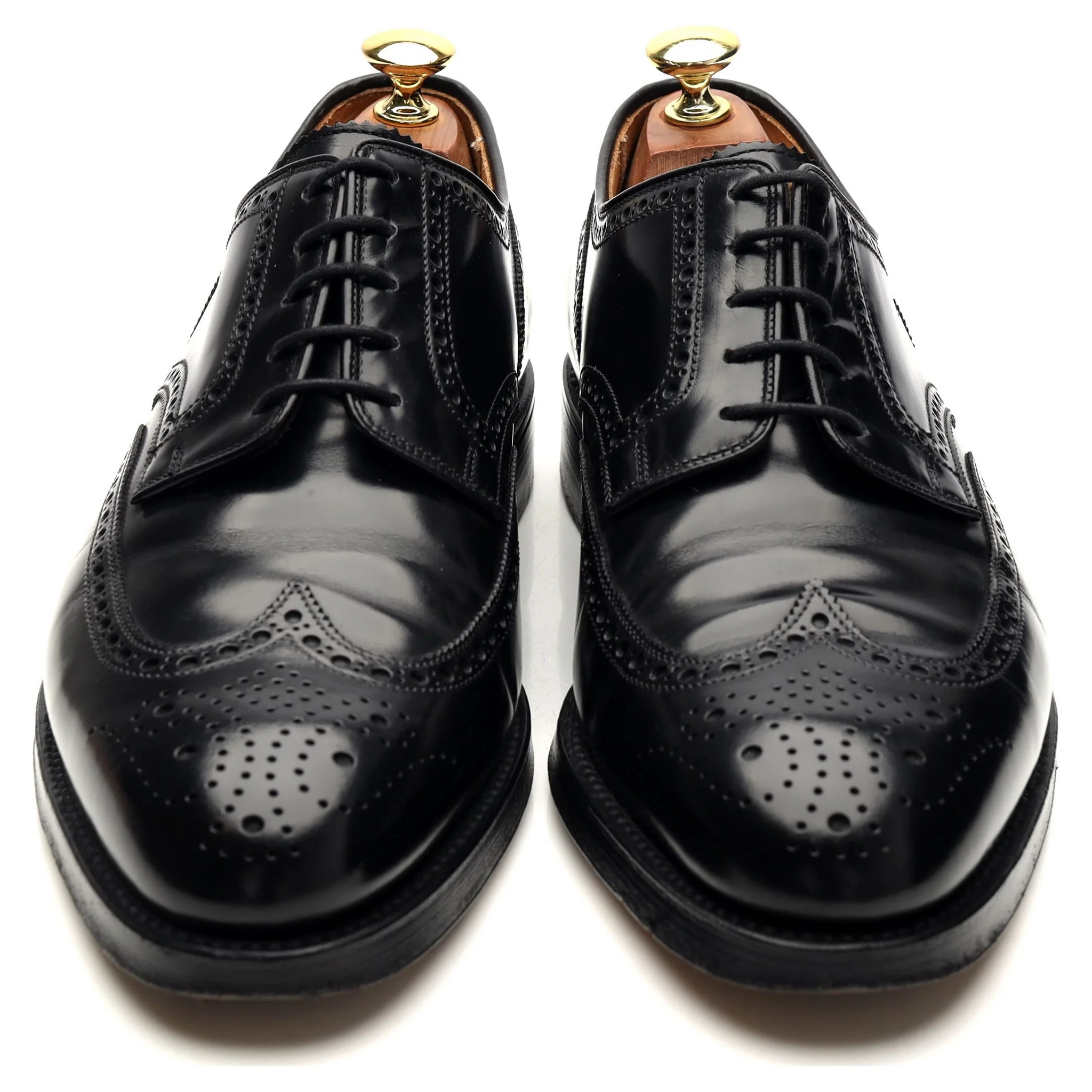 Gordon Scott 'Liskeaed' Black Leather Derby Brogue UK 8 F - Image 2