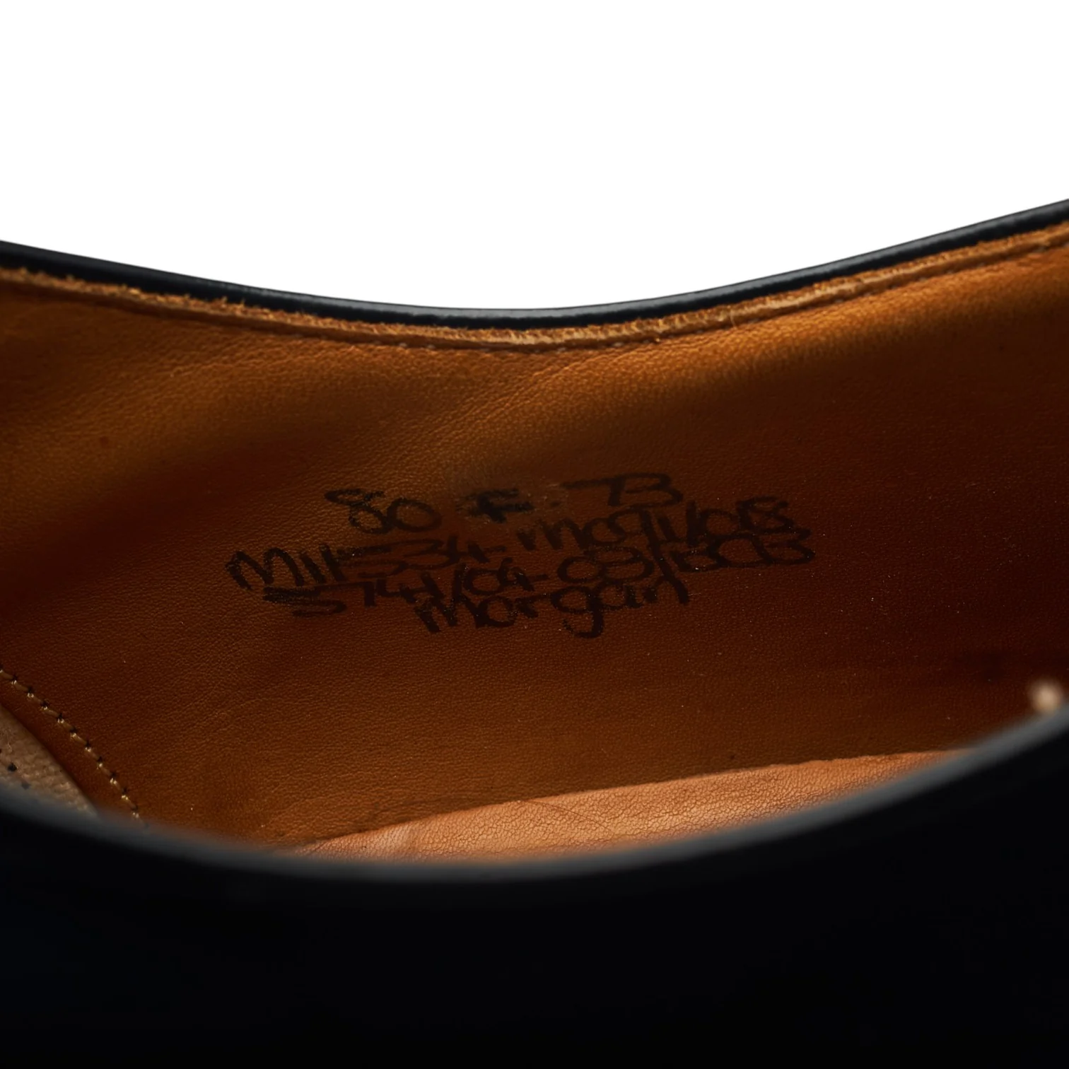 Gordon Scott 'Morgan' Black Leather Oxford UK 8 F - Image 7