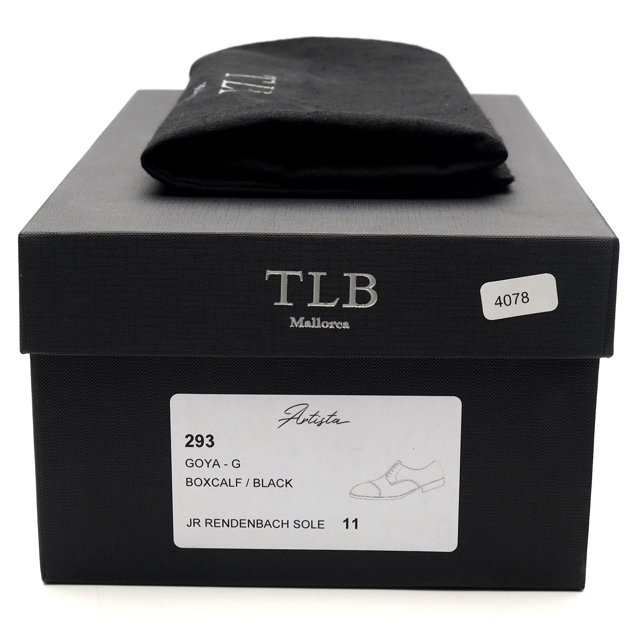 '293 Artista' Black Leather Derby UK 11 G - Image 14