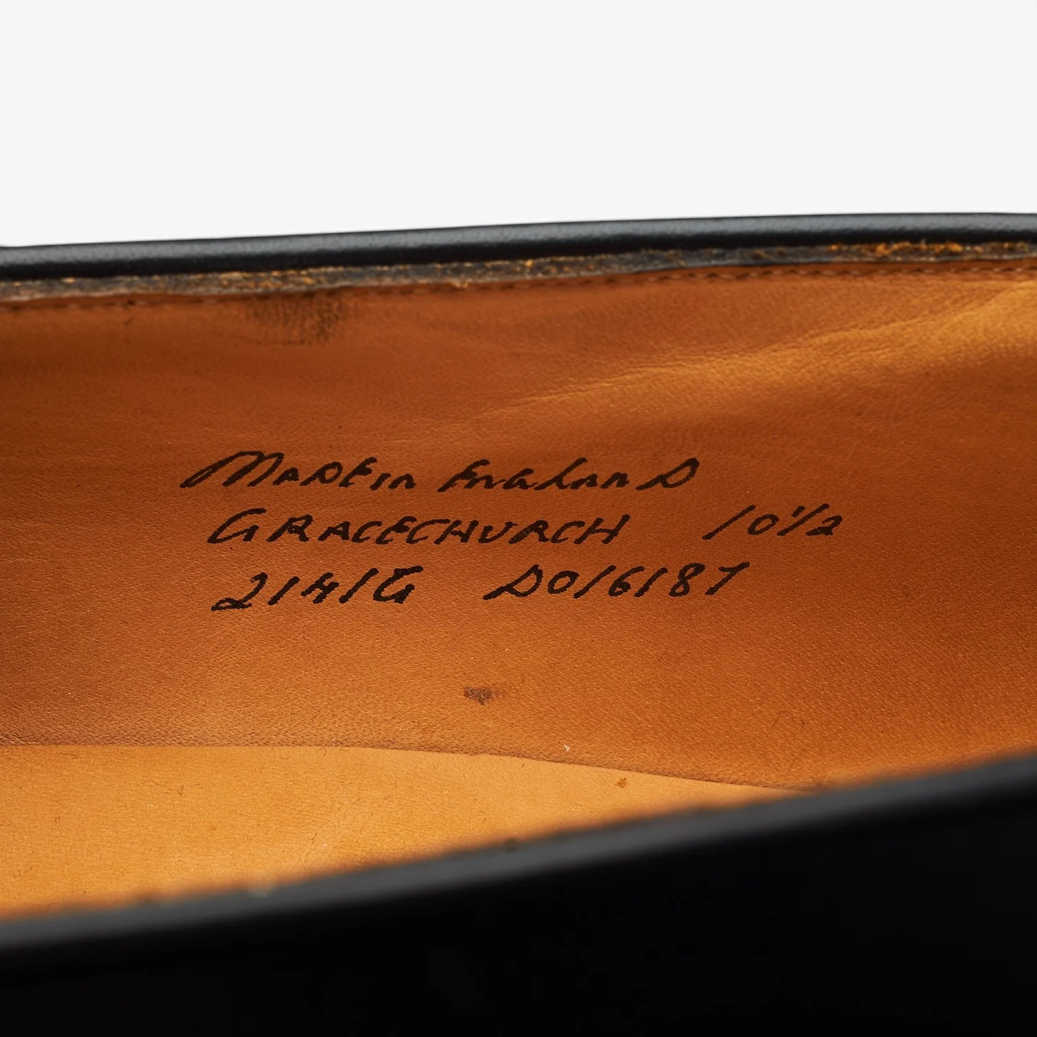 'Gracechurch' Black Leather Loafers UK 10.5 G - Image 7