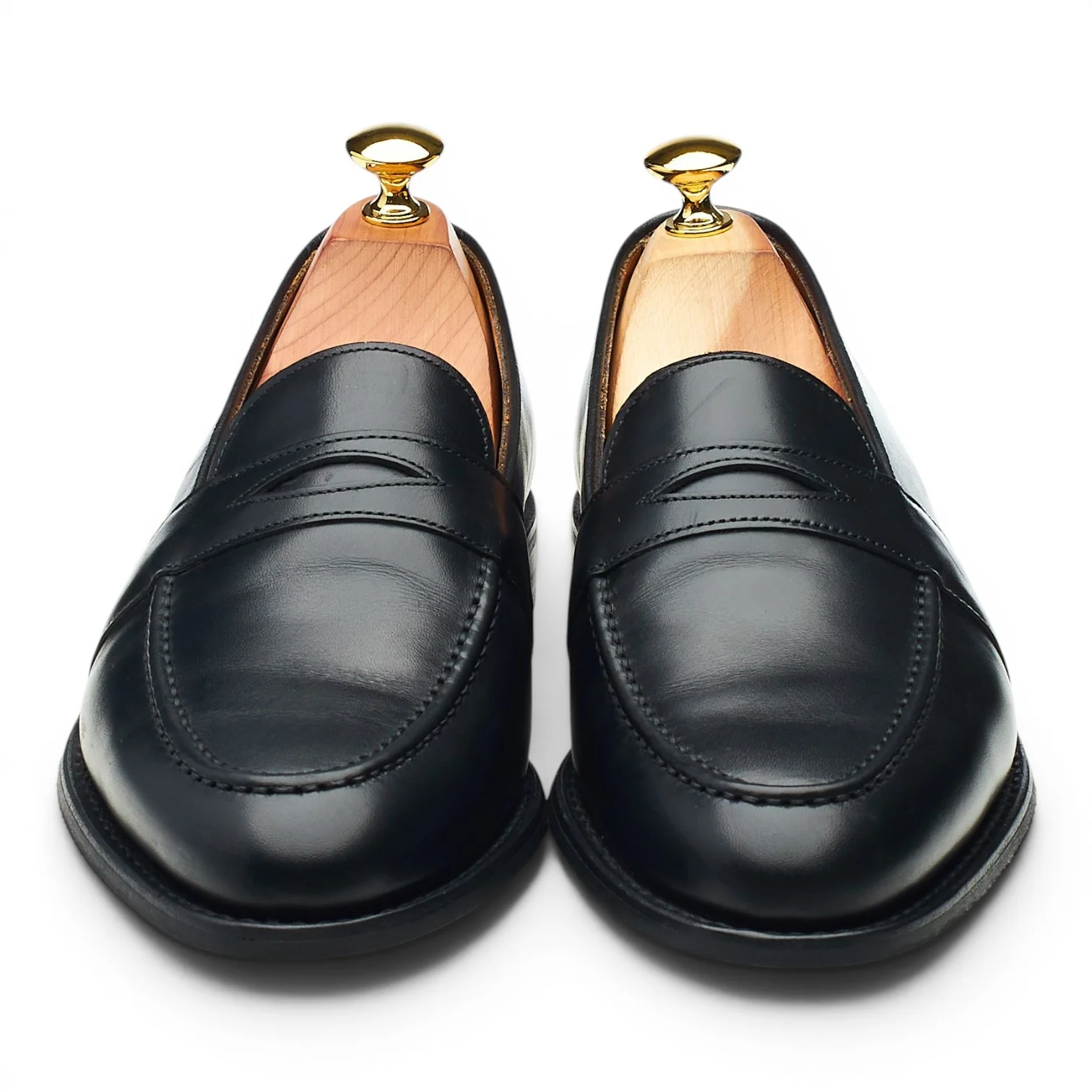 'Gracechurch' Black Leather Loafers UK 7 F - Image 2