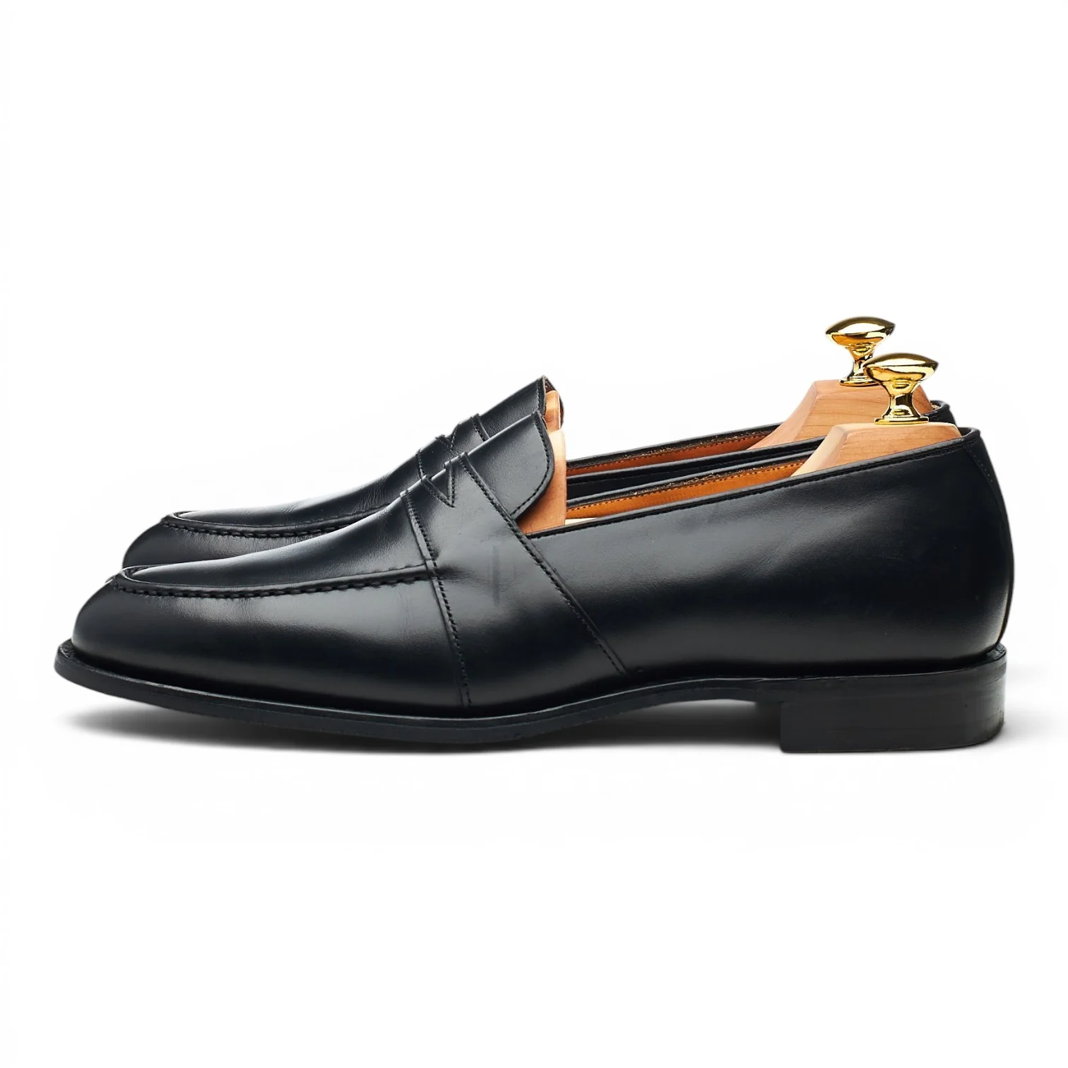 'Gracechurch' Black Leather Loafers UK 7 F - Image 3