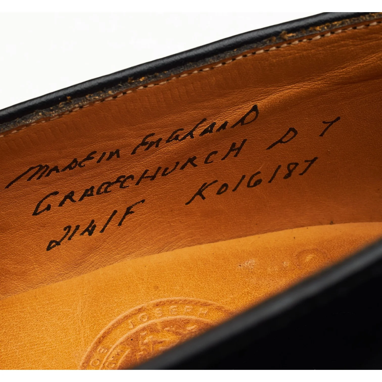 'Gracechurch' Black Leather Loafers UK 7 F - Image 7