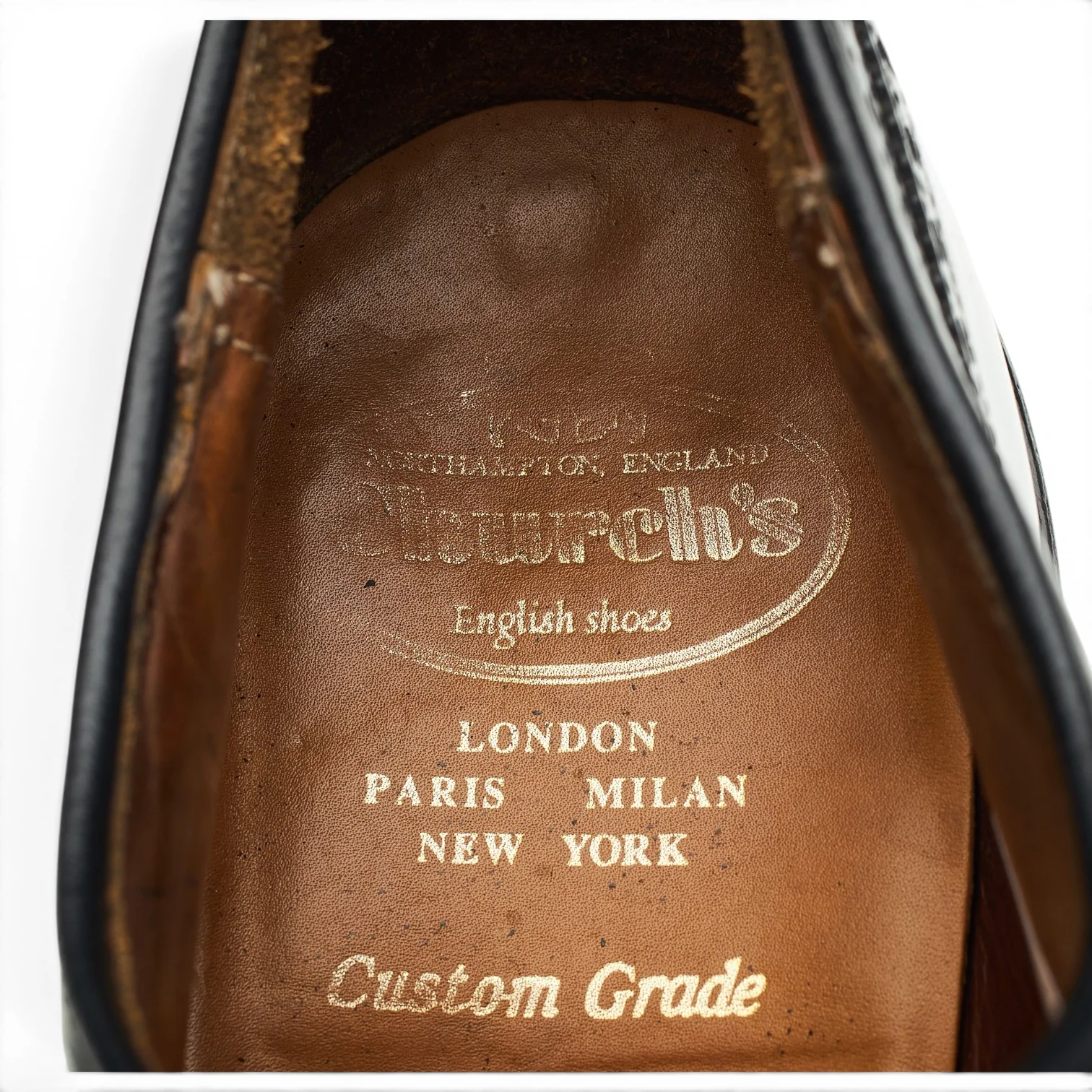 'Grafton' Black Leather Derby Brogues UK 8.5 F - Image 6
