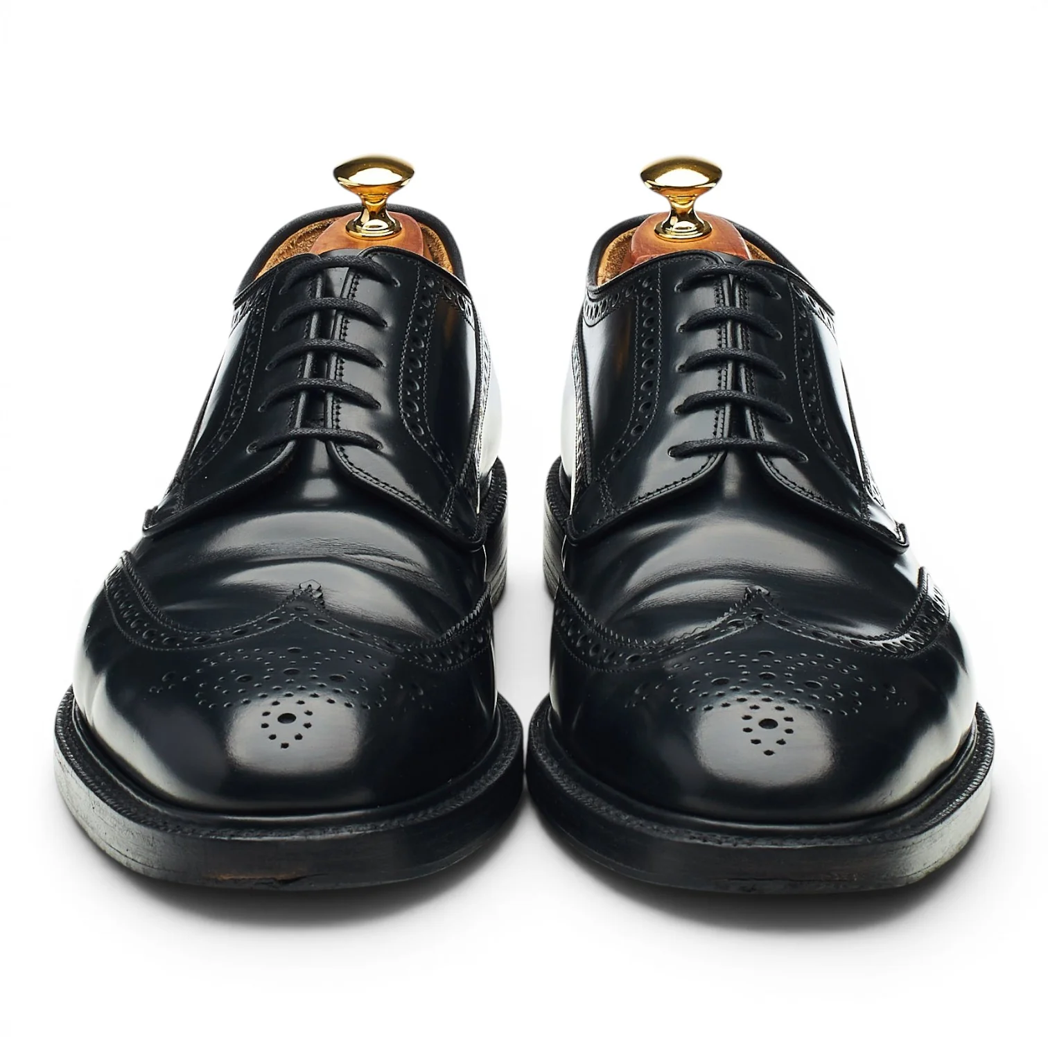 'Grafton' Black Leather Derby Brogues UK 9.5 F - Image 2