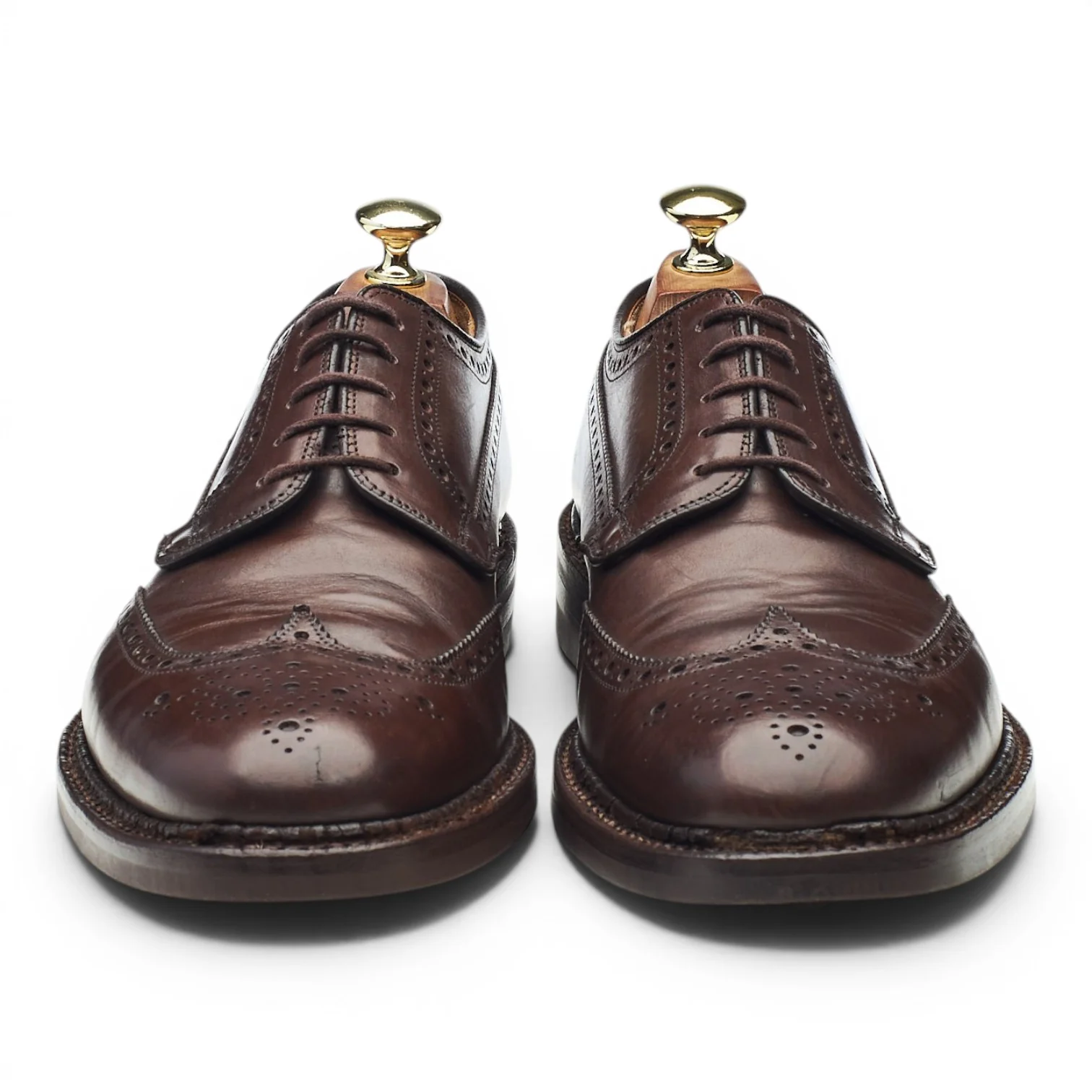 'Grafton' Dark Brown Leather Derby Brogues UK 7.5 F - Image 2