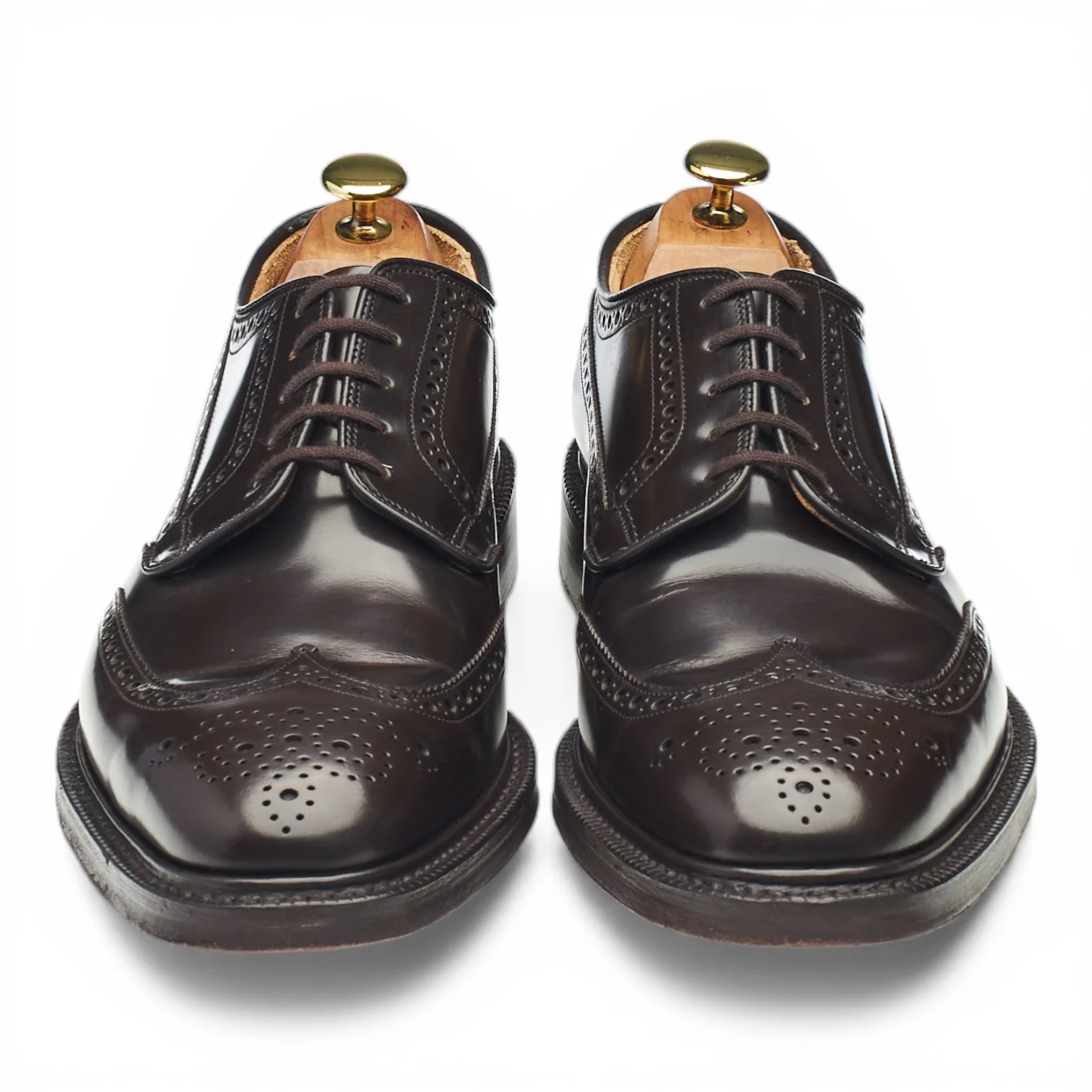 'Grafton' Dark Brown Leather Derby Brogues UK 8.5 F - Image 2