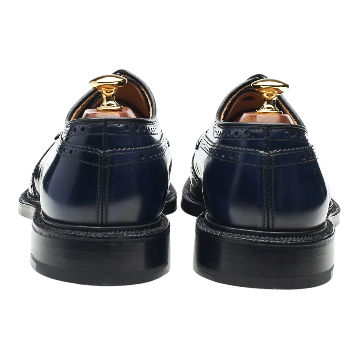 'Grafton' Navy Blue Leather Derby Brogues UK 9 G - Image 4