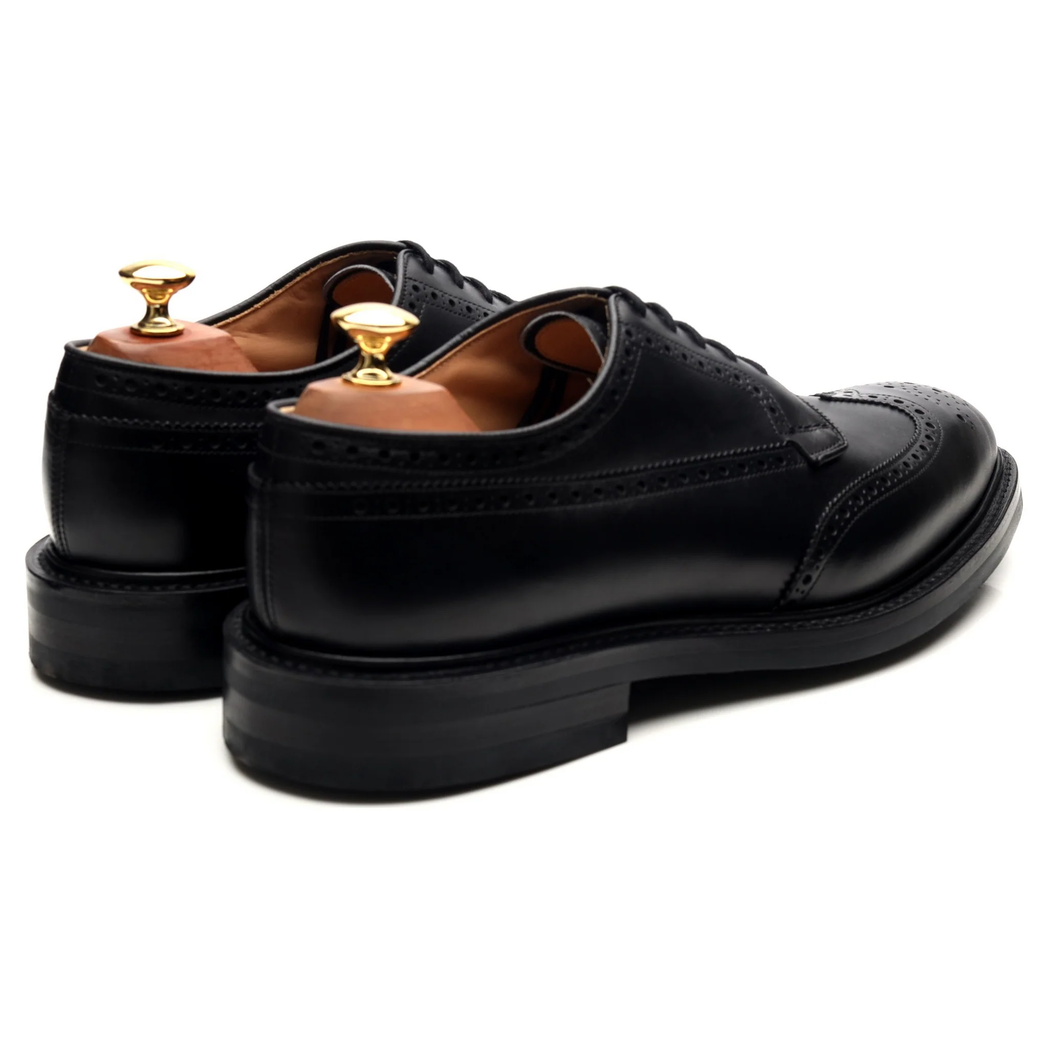 'Grafton' Black Leather Derby Brogues UK 9.5 G - Image 5