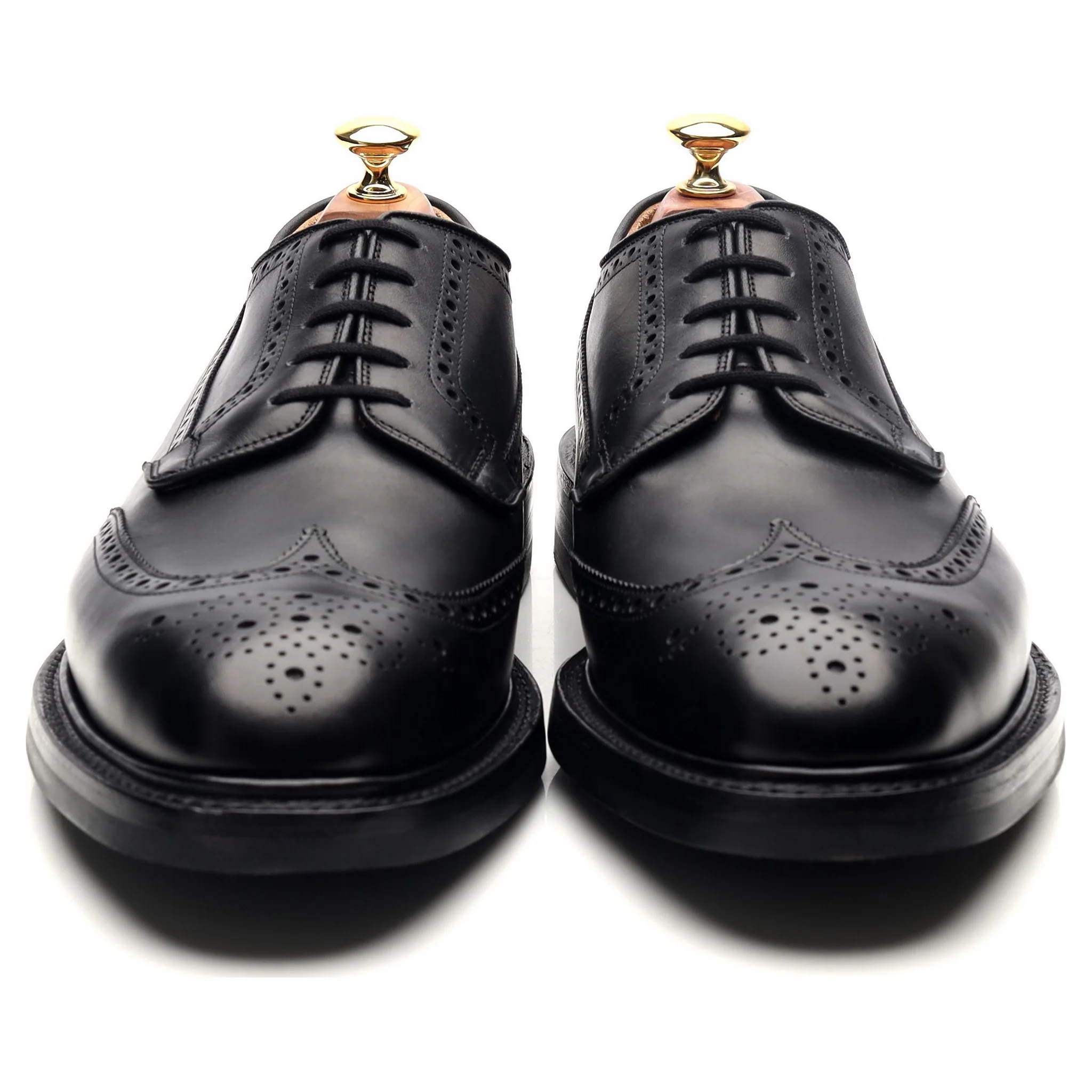 'Grafton' Black Leather Derby Brogues UK 9.5 G - Image 8