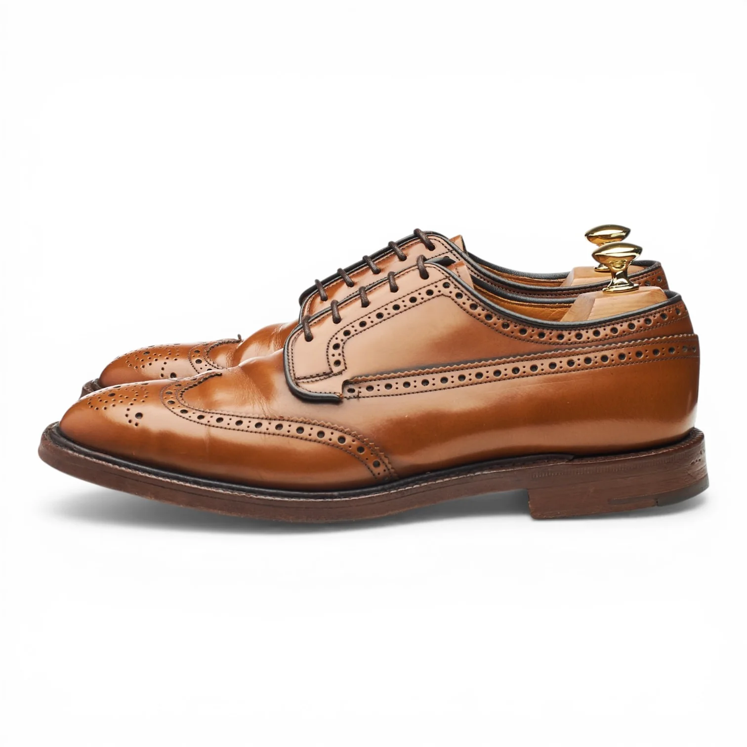 'Grafton' Tan Brown Leather Derby Brogues UK 7.5 F - Image 3