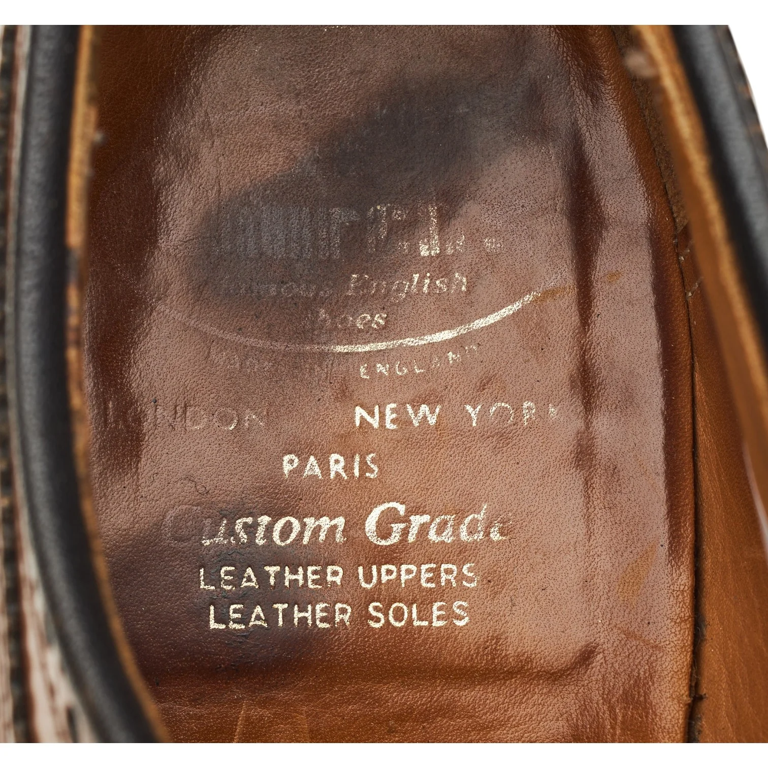 'Grafton' Tan Brown Leather Derby Brogues UK 7.5 F - Image 6