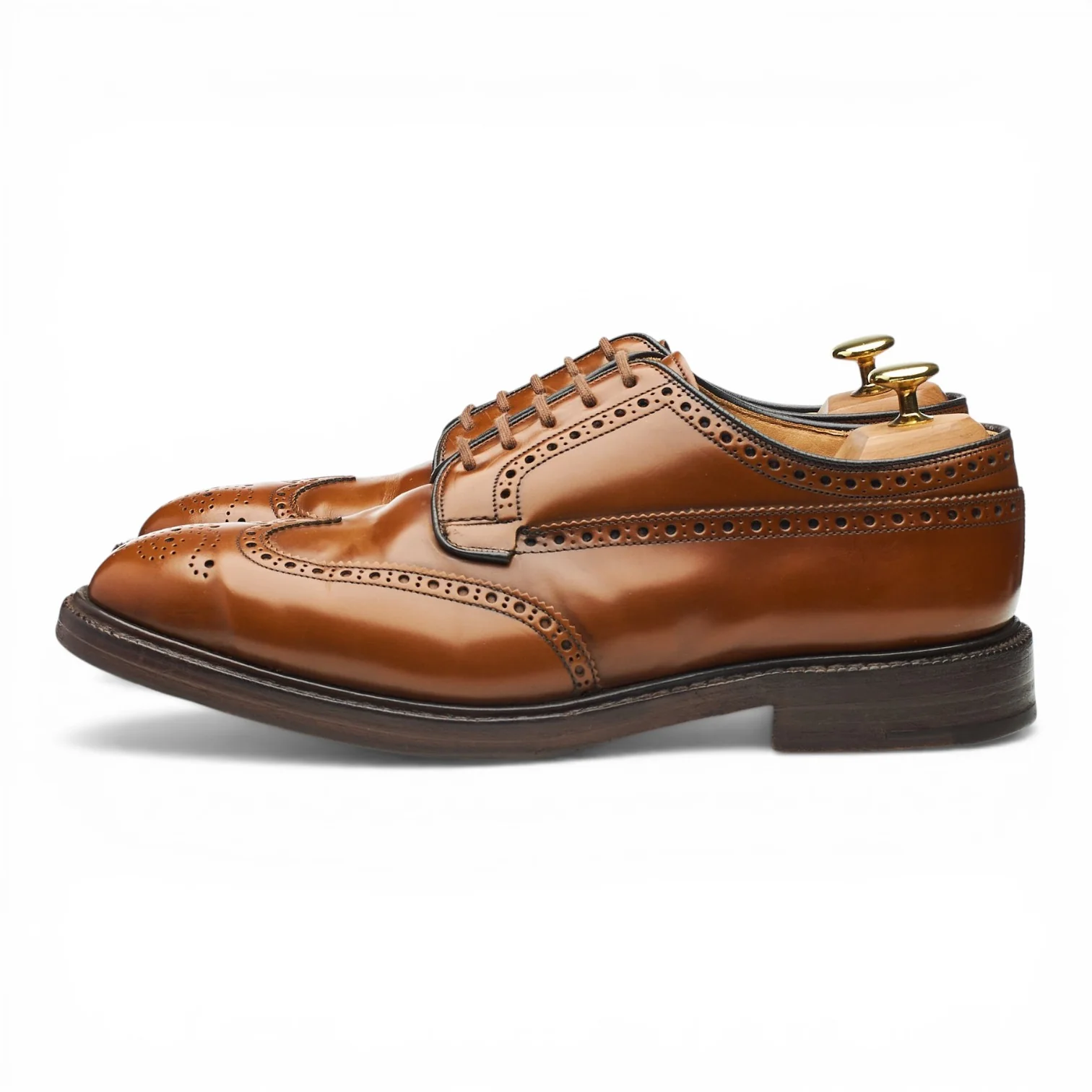 'Grafton' Tan Brown Leather Derby Brogues UK 8.5 G - Image 3