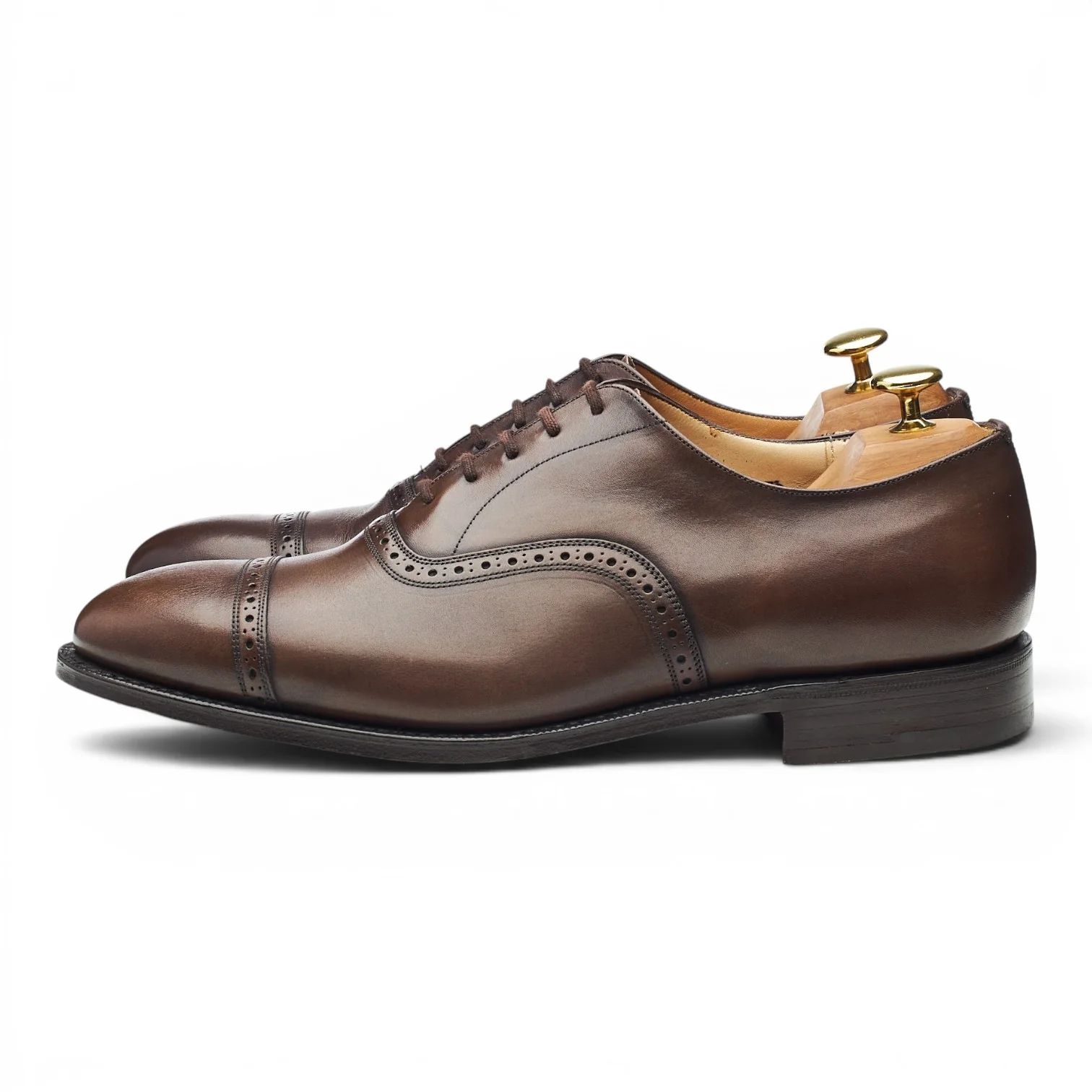 'Granby' Dark Brown Leather Oxford Brogues UK 8.5 G - Image 3
