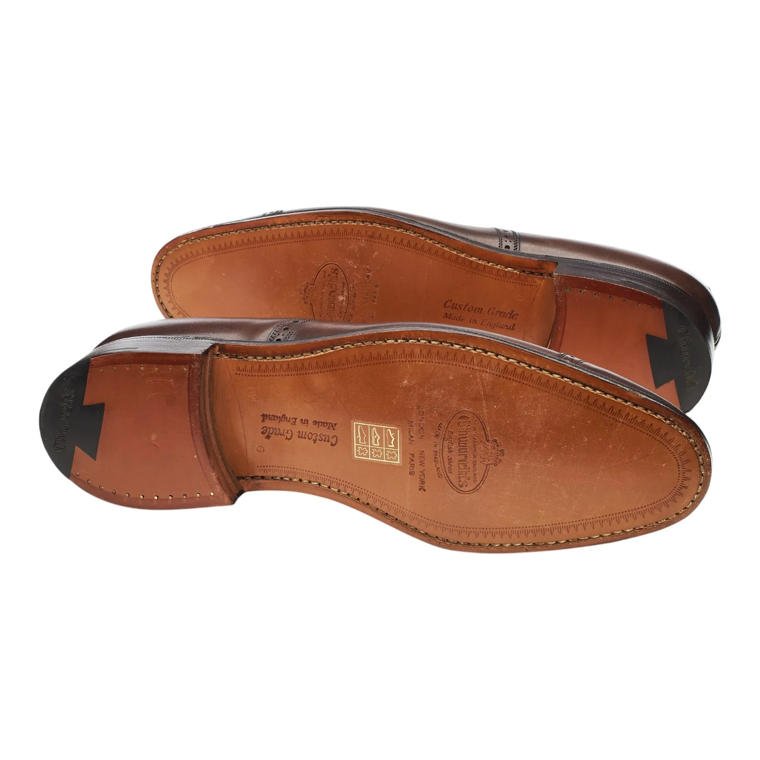'Granby' Dark Brown Leather Oxford Brogues UK 8.5 G - Image 5