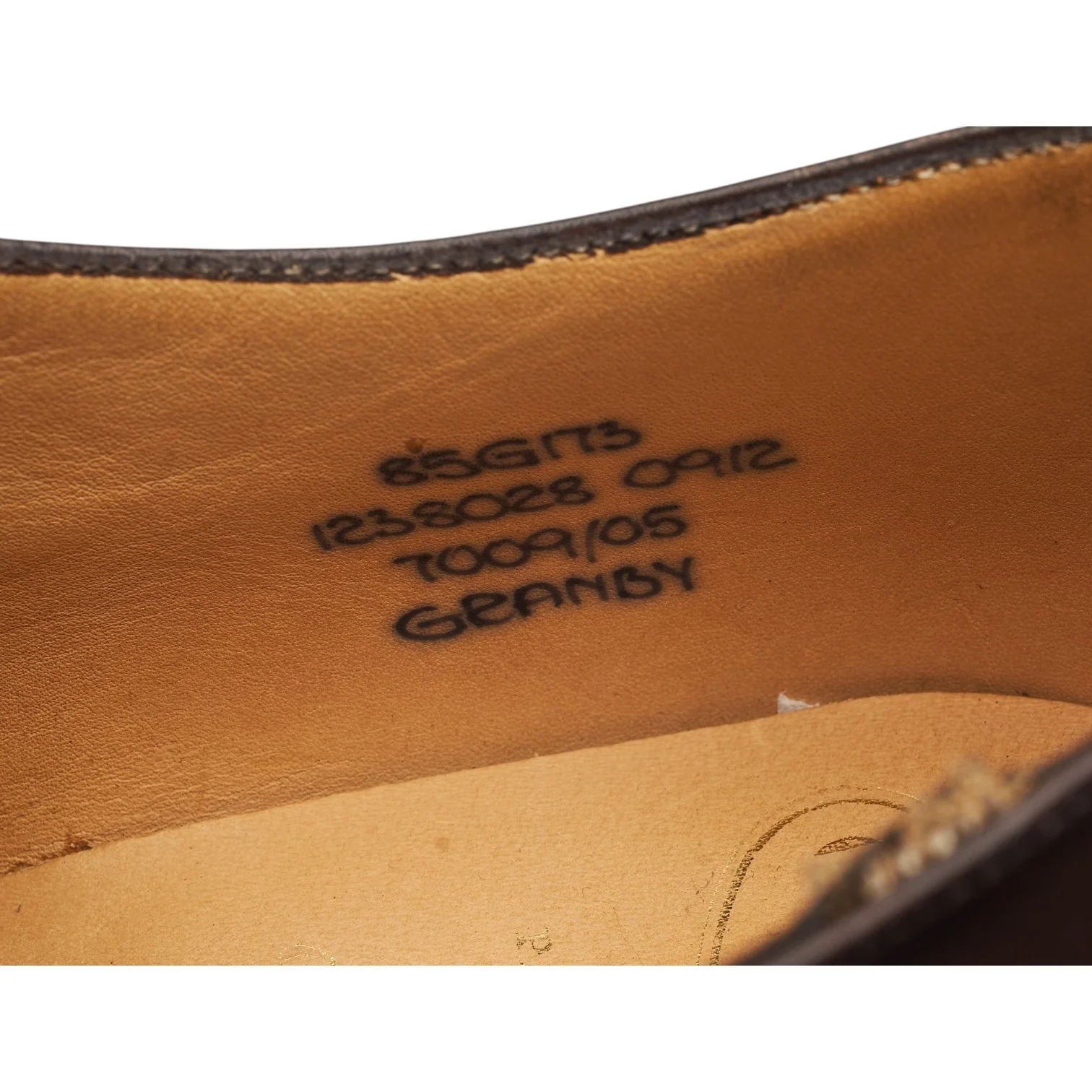 'Granby' Dark Brown Leather Oxford Brogues UK 8.5 G - Image 7