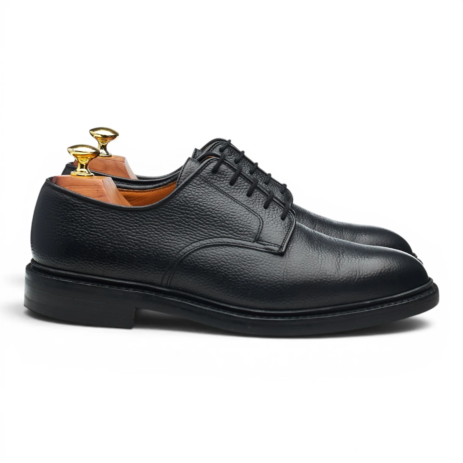 'Grasmere' Black Grain Leather Derby UK 7 E