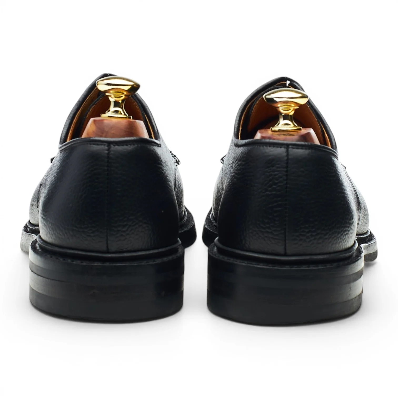 'Grasmere' Black Grain Leather Derby UK 7 E - Image 4