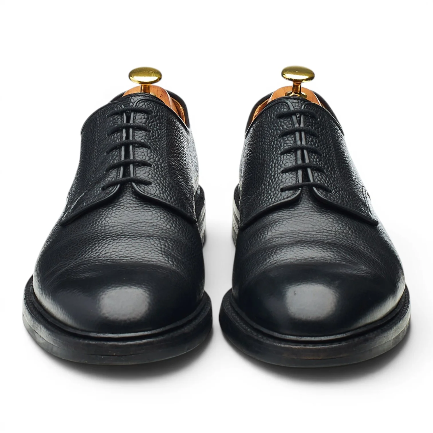 'Grasmere' Black Grain Leather Derby UK 8.5 E - Image 2