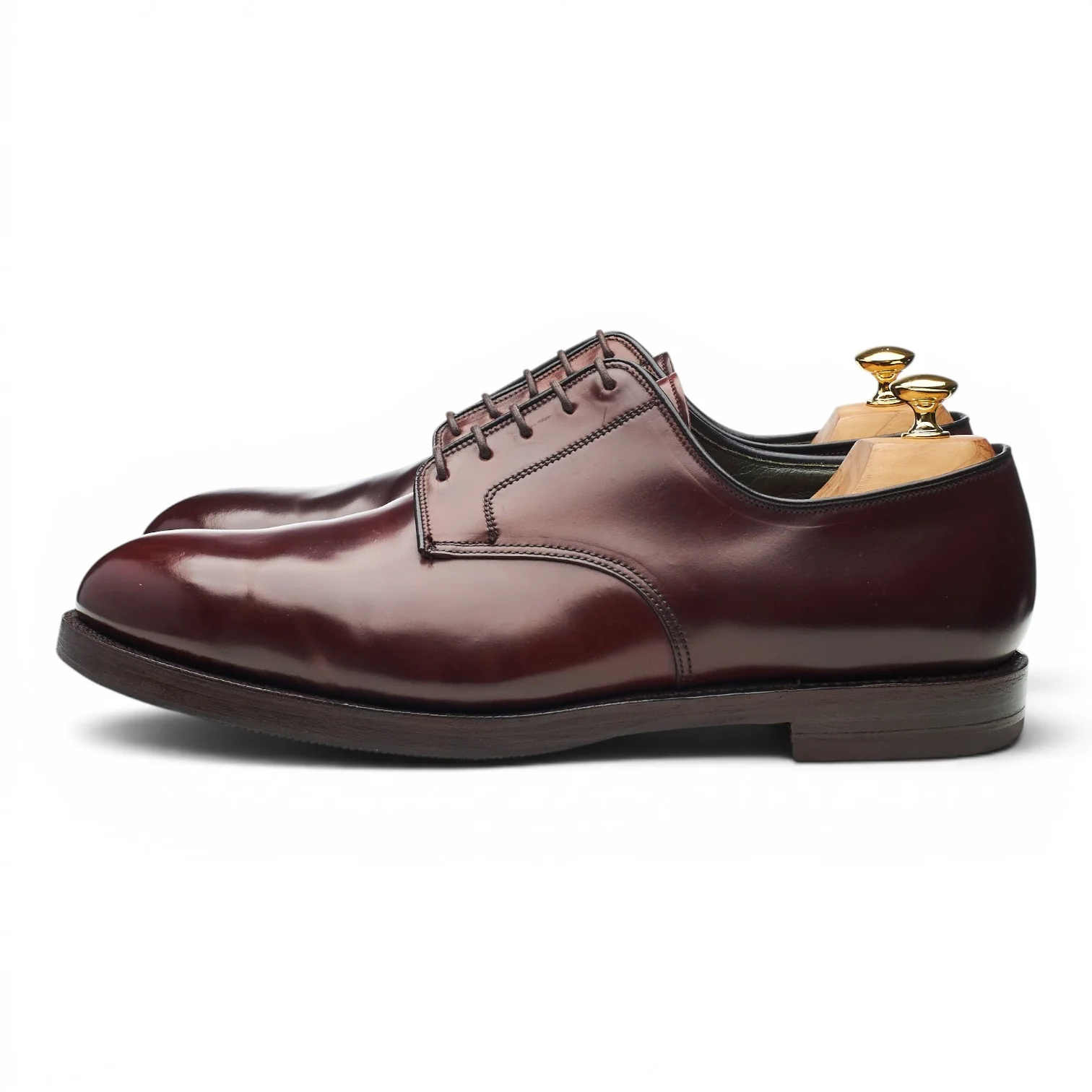 'Grasmere' Burgundy Cordovan Leather Derby UK 12 F - Image 3