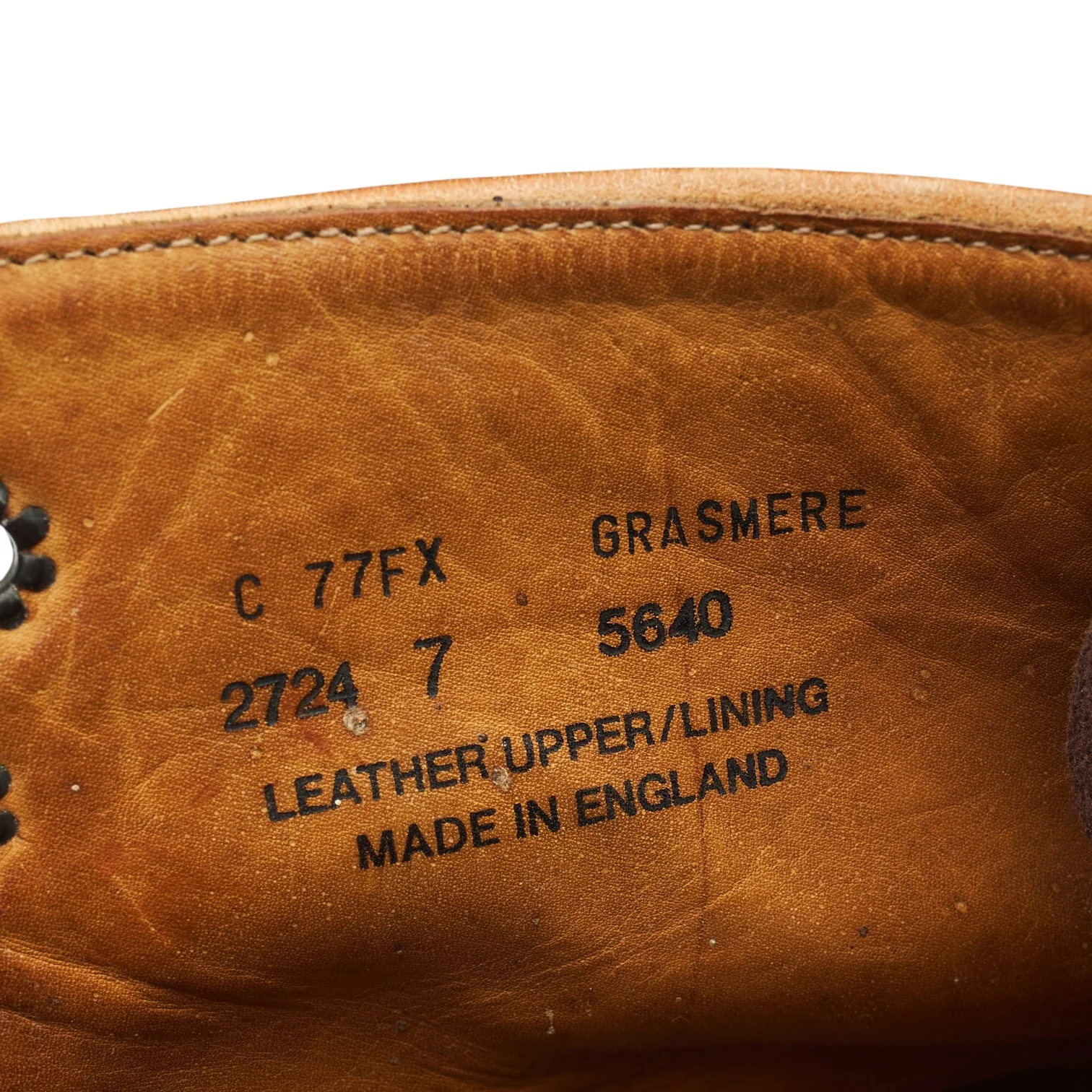 'Grasmere' Tan Brown Leather Brogue Boots UK 7 FX - Image 7