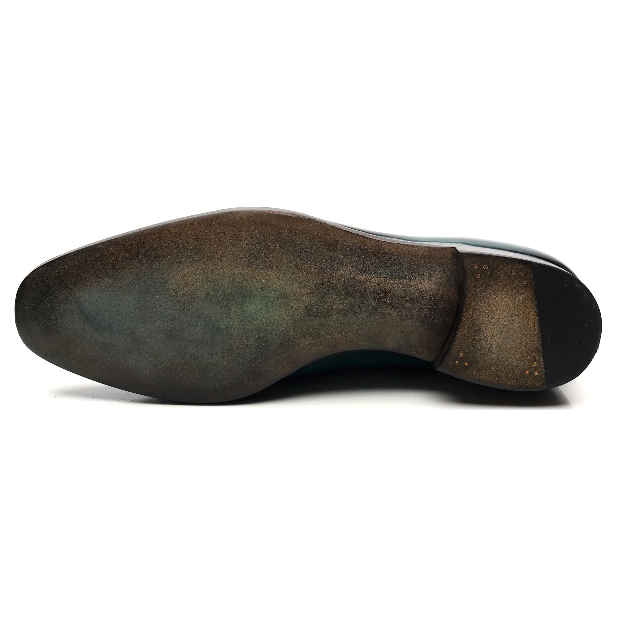 '107 Artista' Black Patina Leather Oxford UK 8.5 - Image 10
