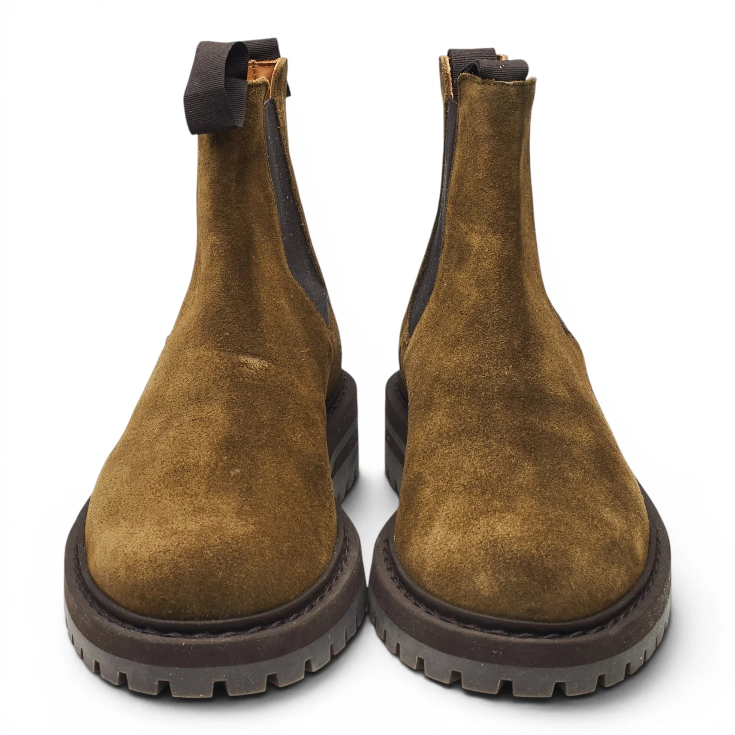 Dark Green Suede Chelsea Boots UK 6 EU 40 - Image 2