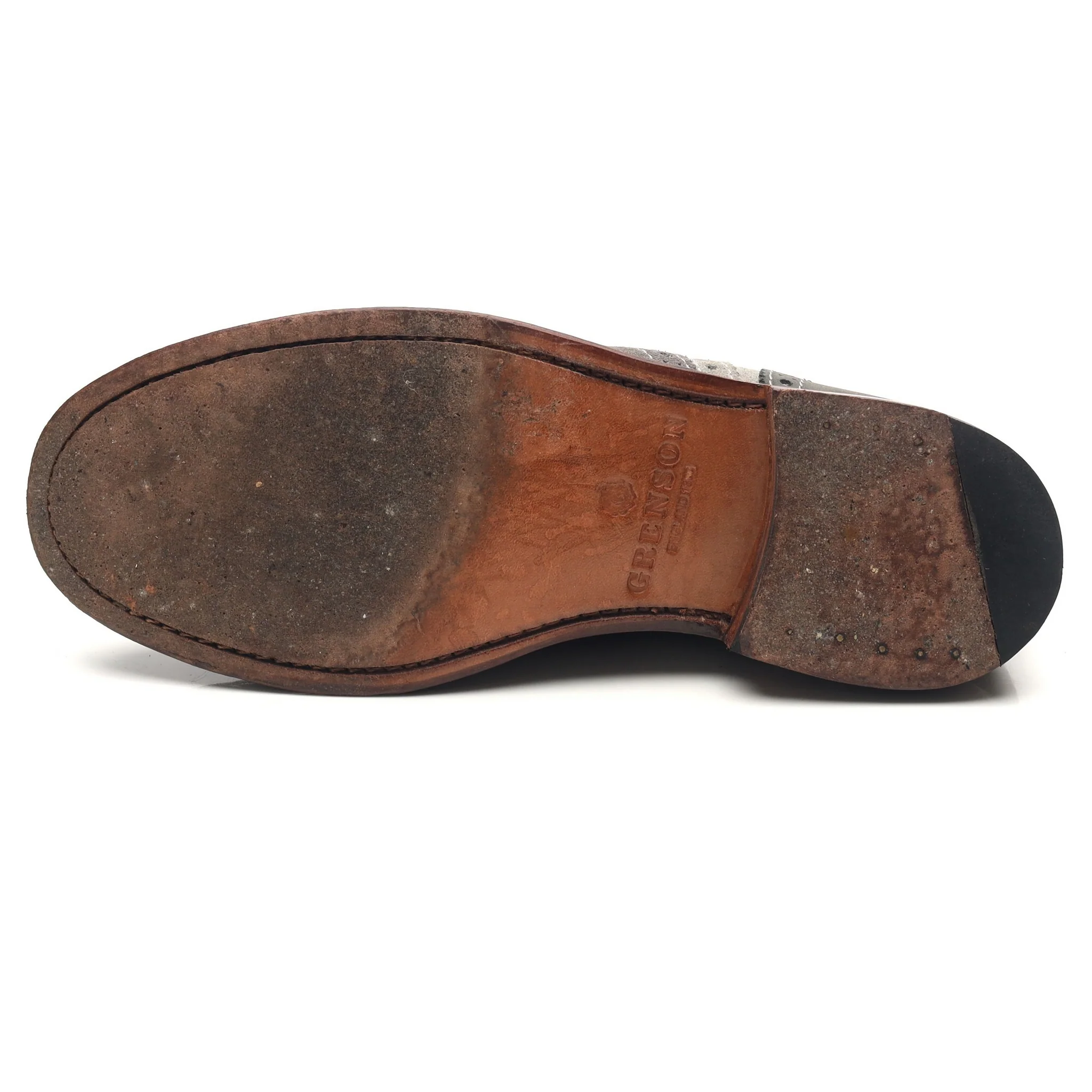 'Stanley' Grey Suede Brogues UK 7 G - Image 10