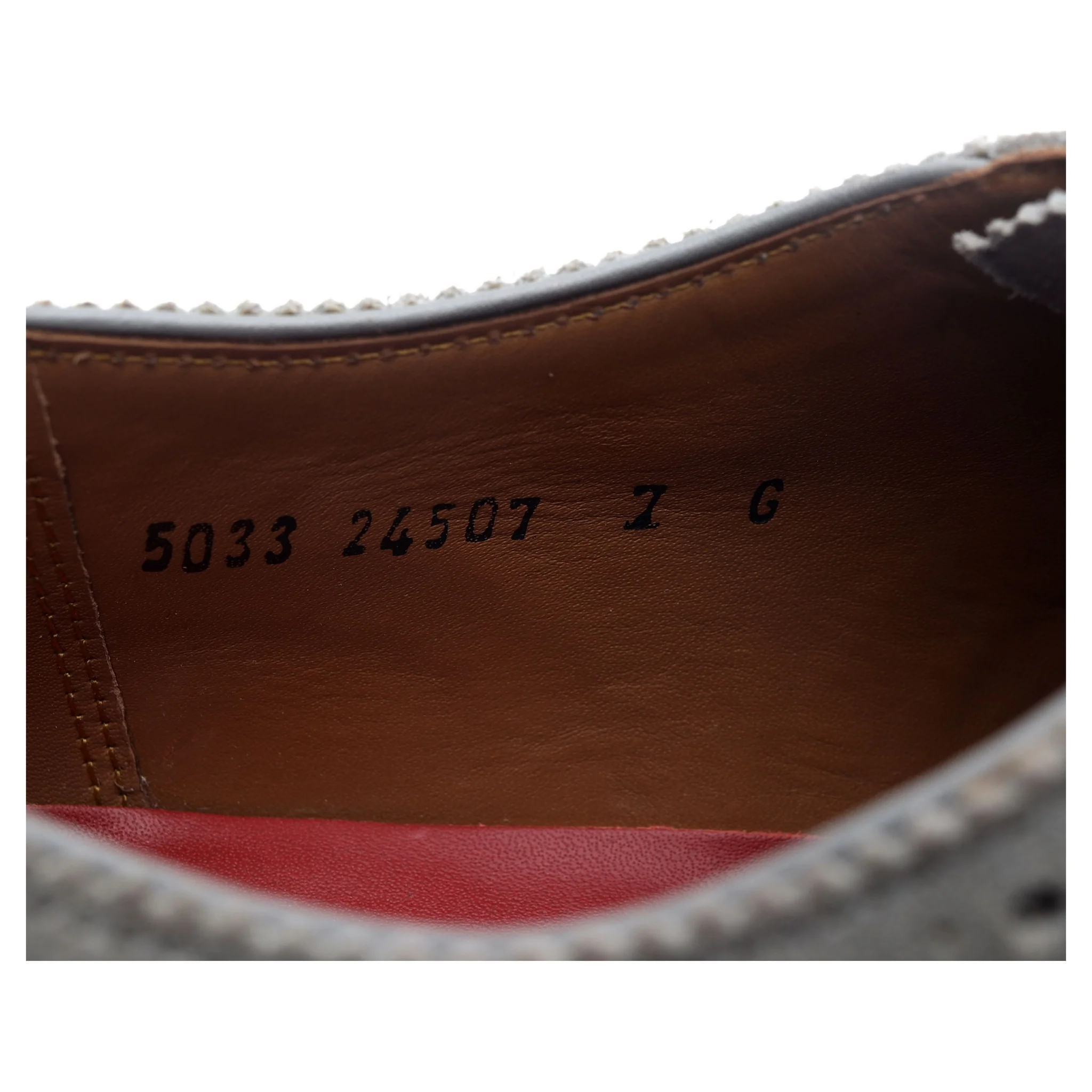 'Stanley' Grey Suede Brogues UK 7 G - Image 13