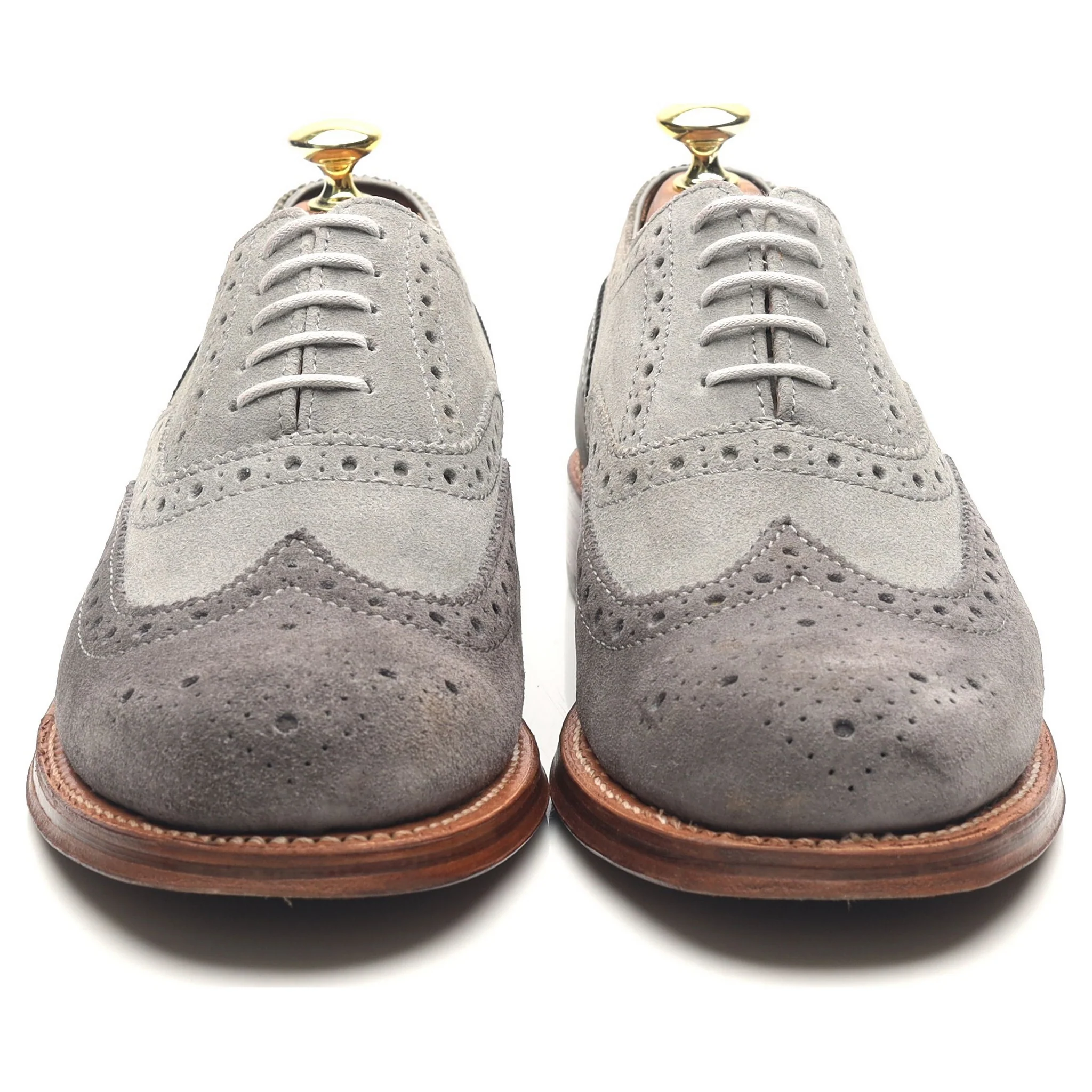 'Stanley' Grey Suede Brogues UK 7 G - Image 8