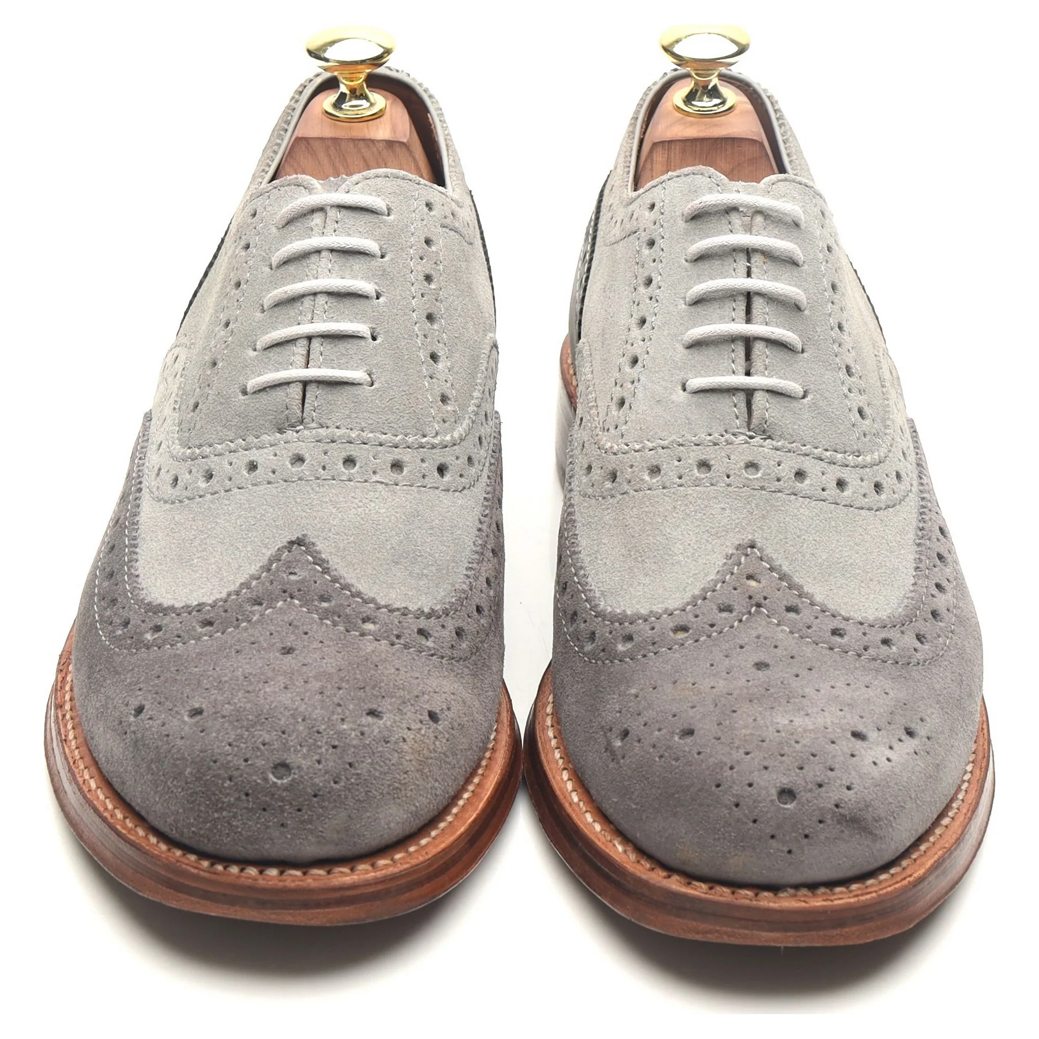 'Stanley' Grey Suede Brogues UK 7 G - Image 9