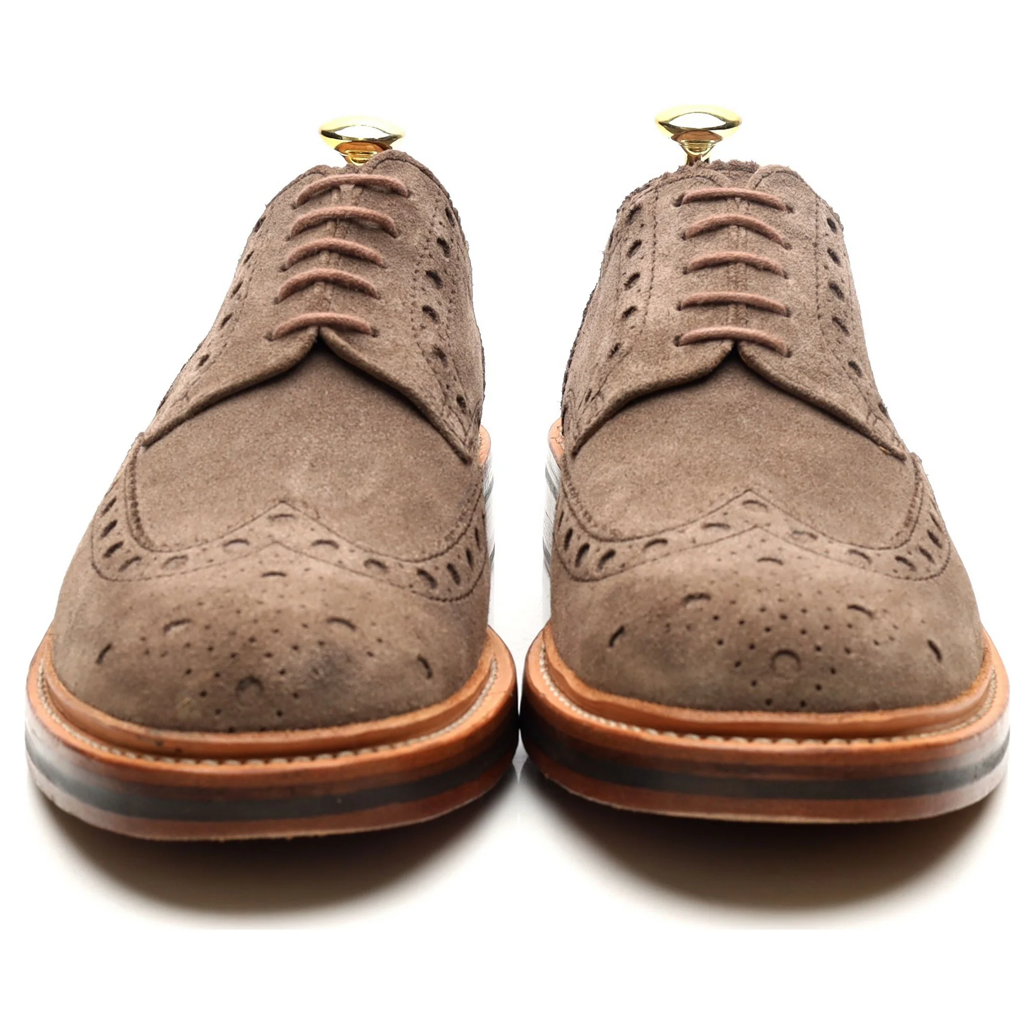 'Archie' Light Brown Suede Brogues UK 7.5 G - Image 8