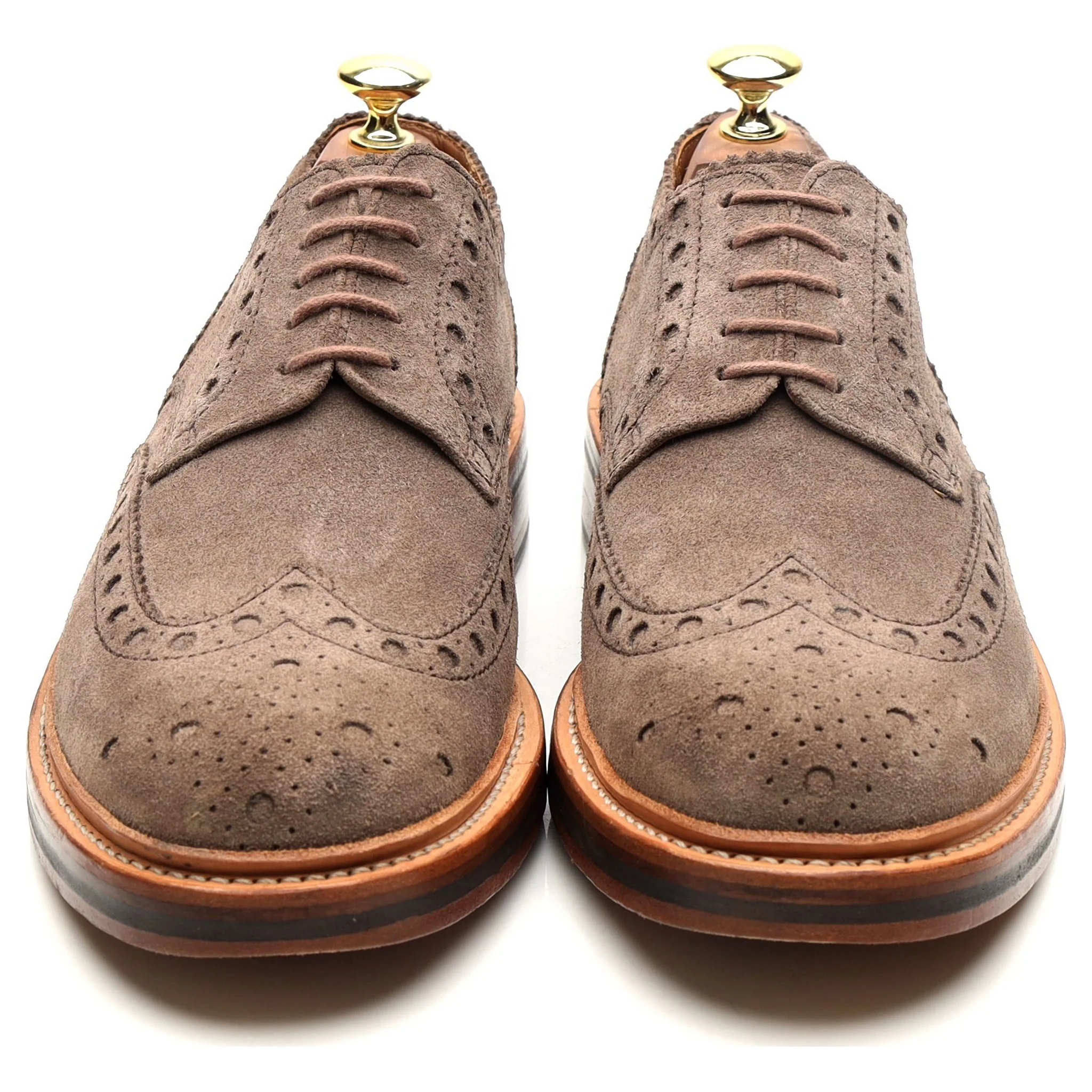 'Archie' Light Brown Suede Brogues UK 7.5 G - Image 9