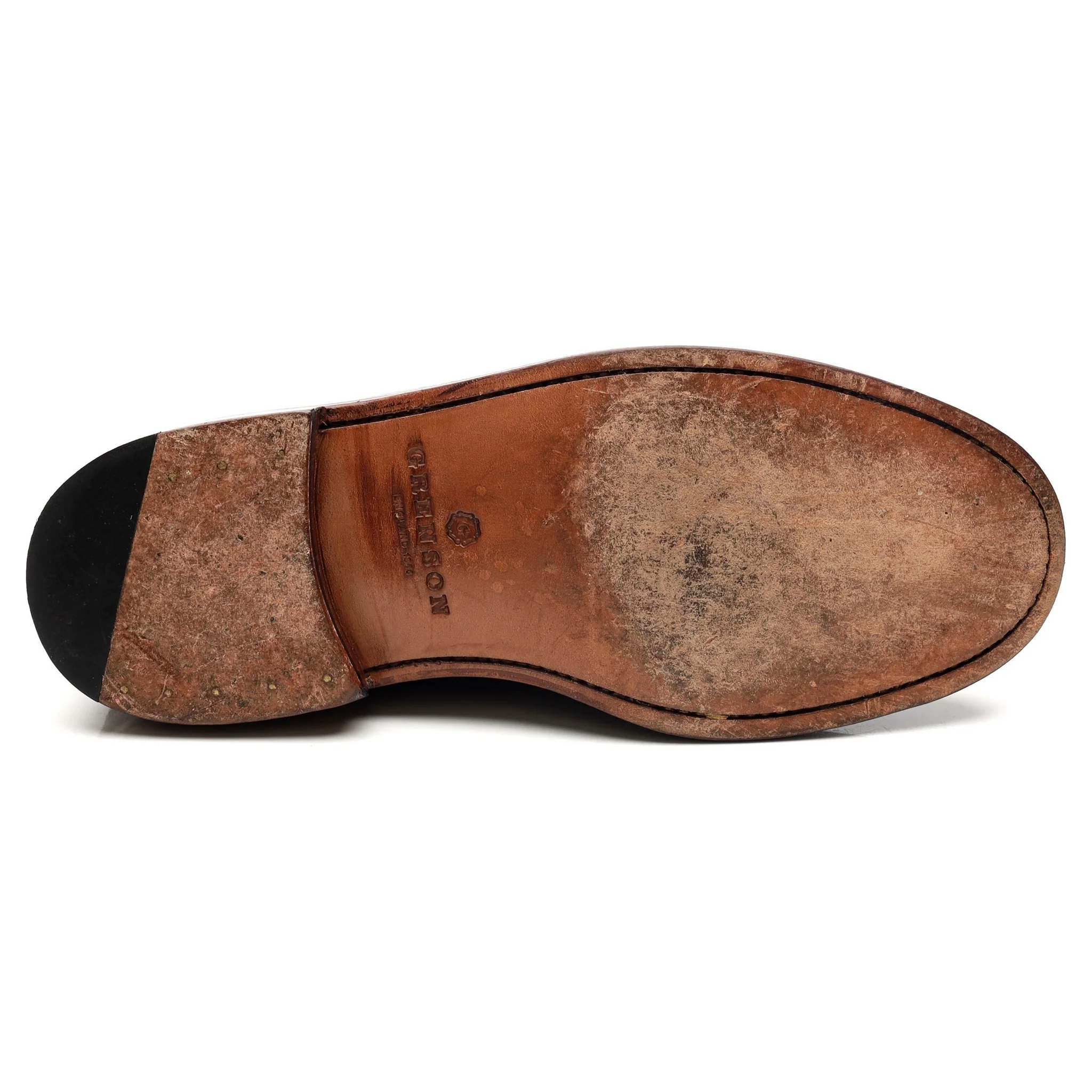 'Archie' Black Leather Derby Brogues UK 9 G - Image 11