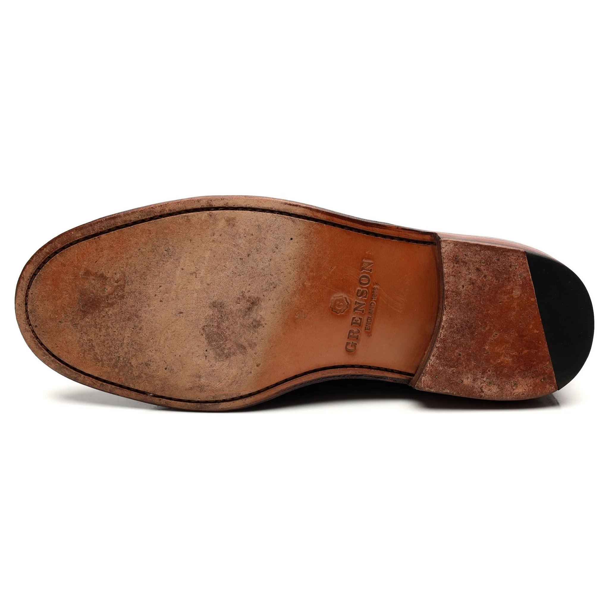 'Sid' Black Leather Derby Brogues UK 10 G - Image 10