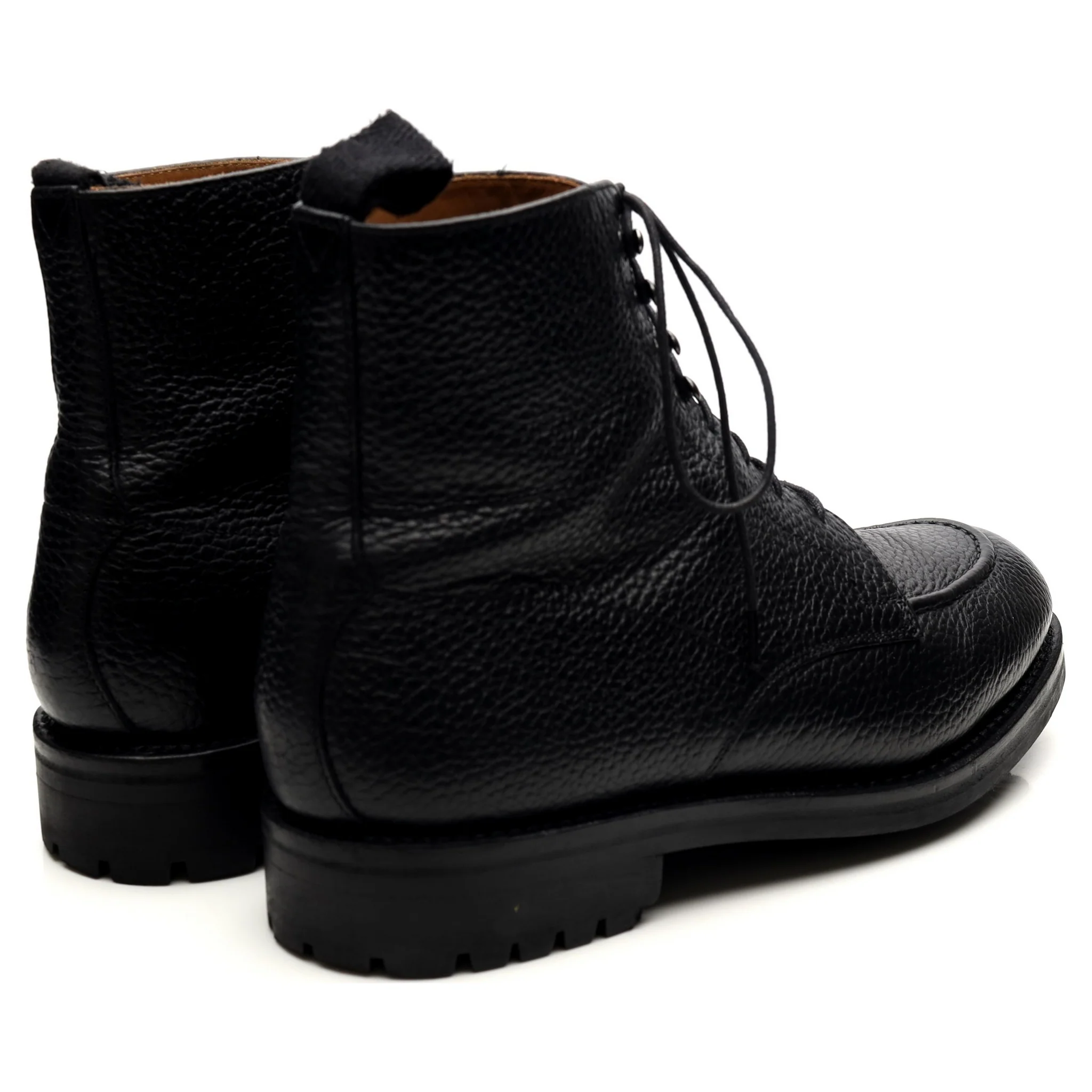 'Sawyer' Black Leather Apron Boots UK 8.5 G - Image 5