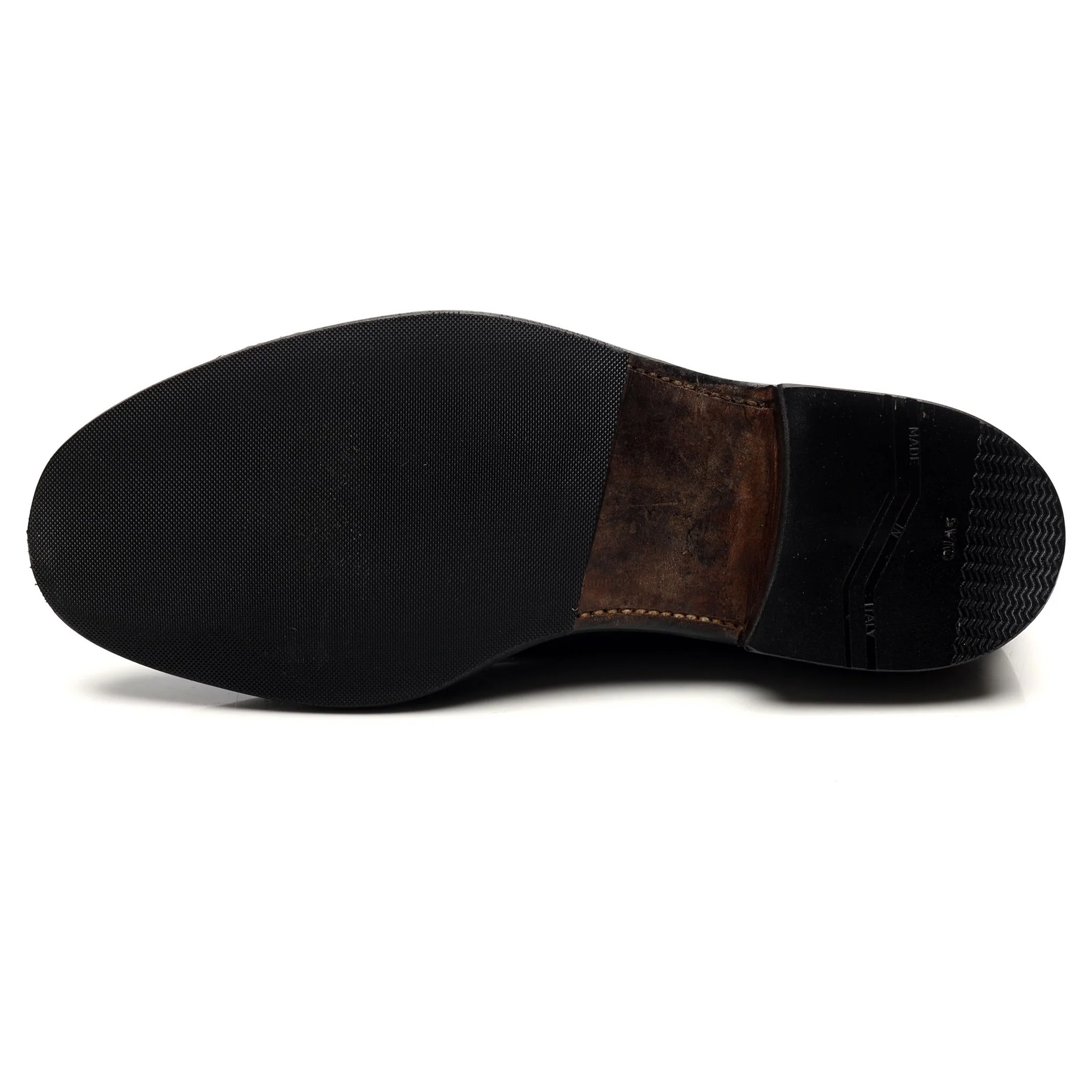 Vintage Black Leather Oxford UK 7.5 FG - Image 10