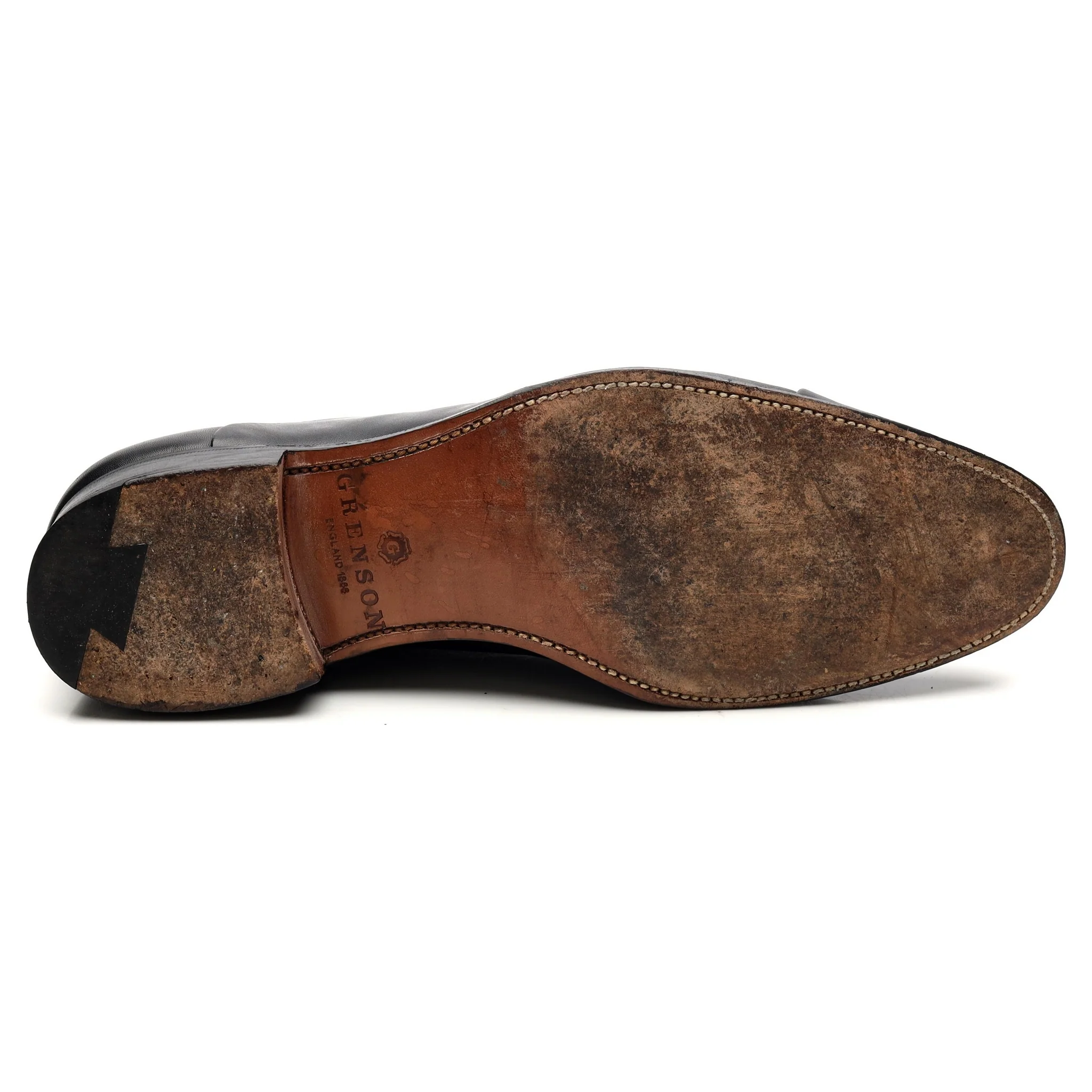 Black Leather Oxford UK 8 F - Image 11
