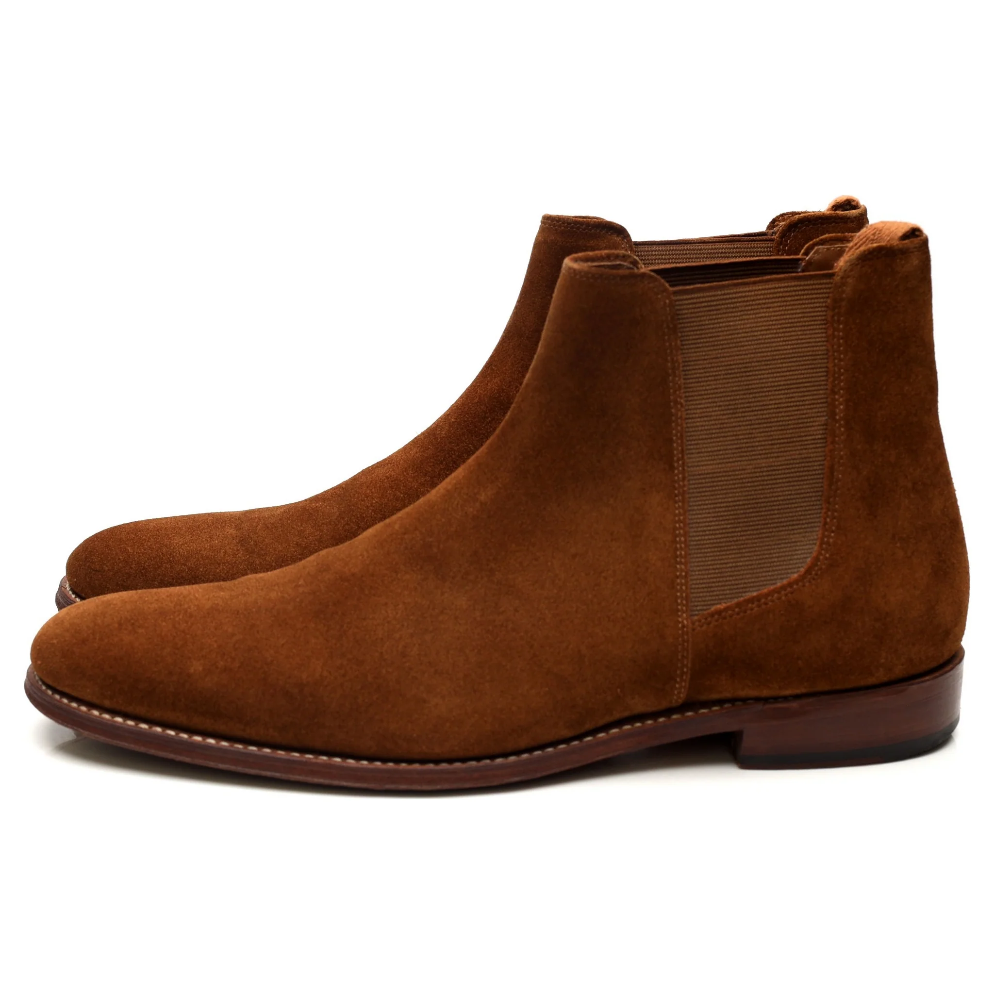 'Declan' Tan Brown Suede Chelsea Boots UK 8 F - Image 2