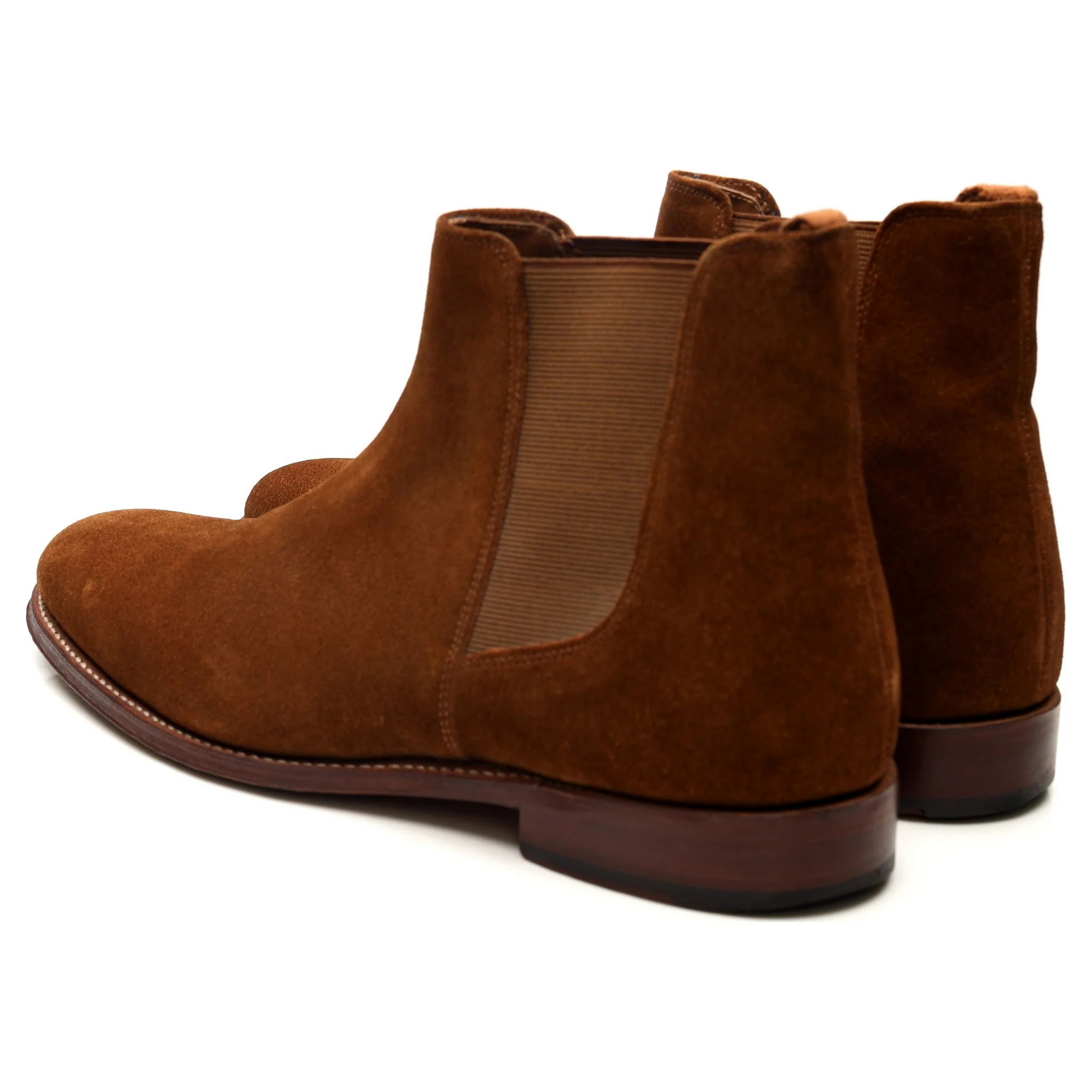 'Declan' Tan Brown Suede Chelsea Boots UK 8 F - Image 3